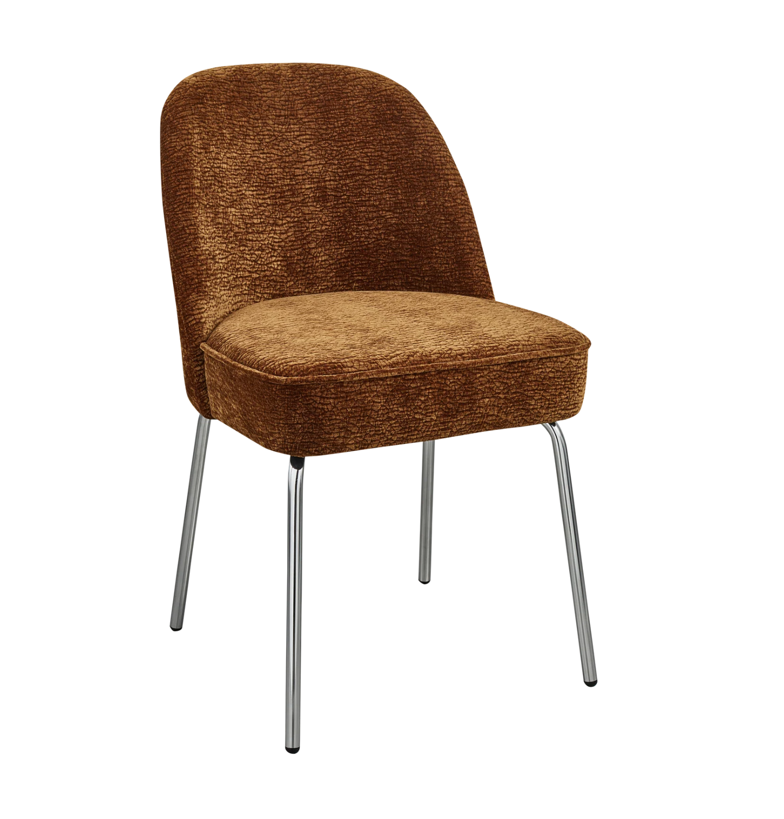 Vogue 3d Brown Chair Szenil mit einer Chrombasis