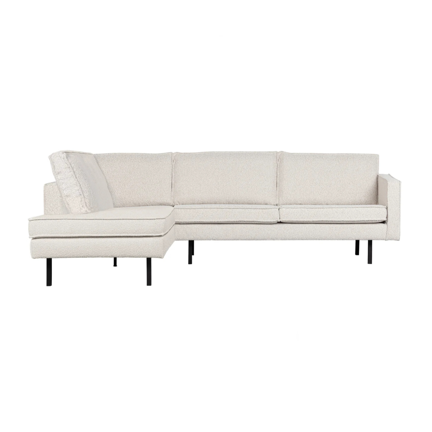 Links -Seiten -Ecksofa Rodeo Cream Bouclé