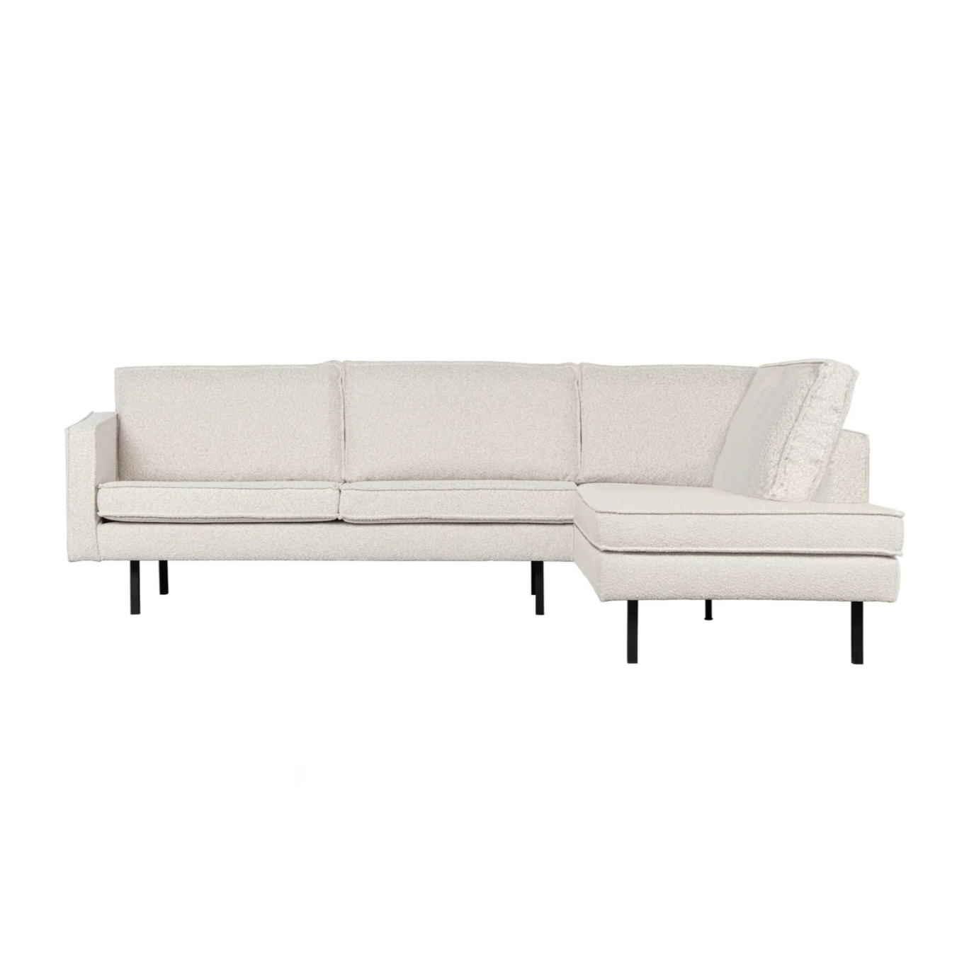 Hoekbank rechts RODEO crème bouclé