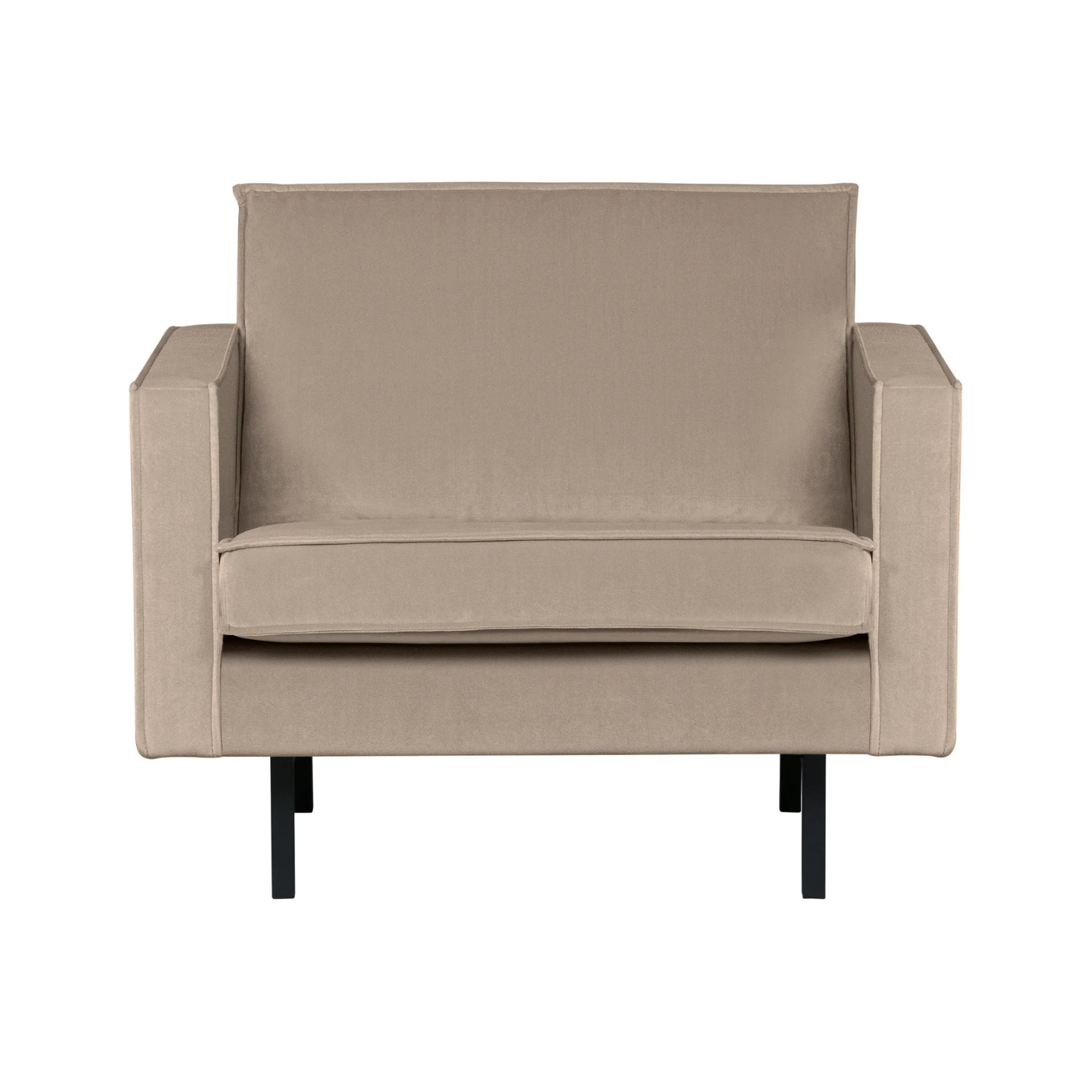 Rodeo Khaki velvet armchair