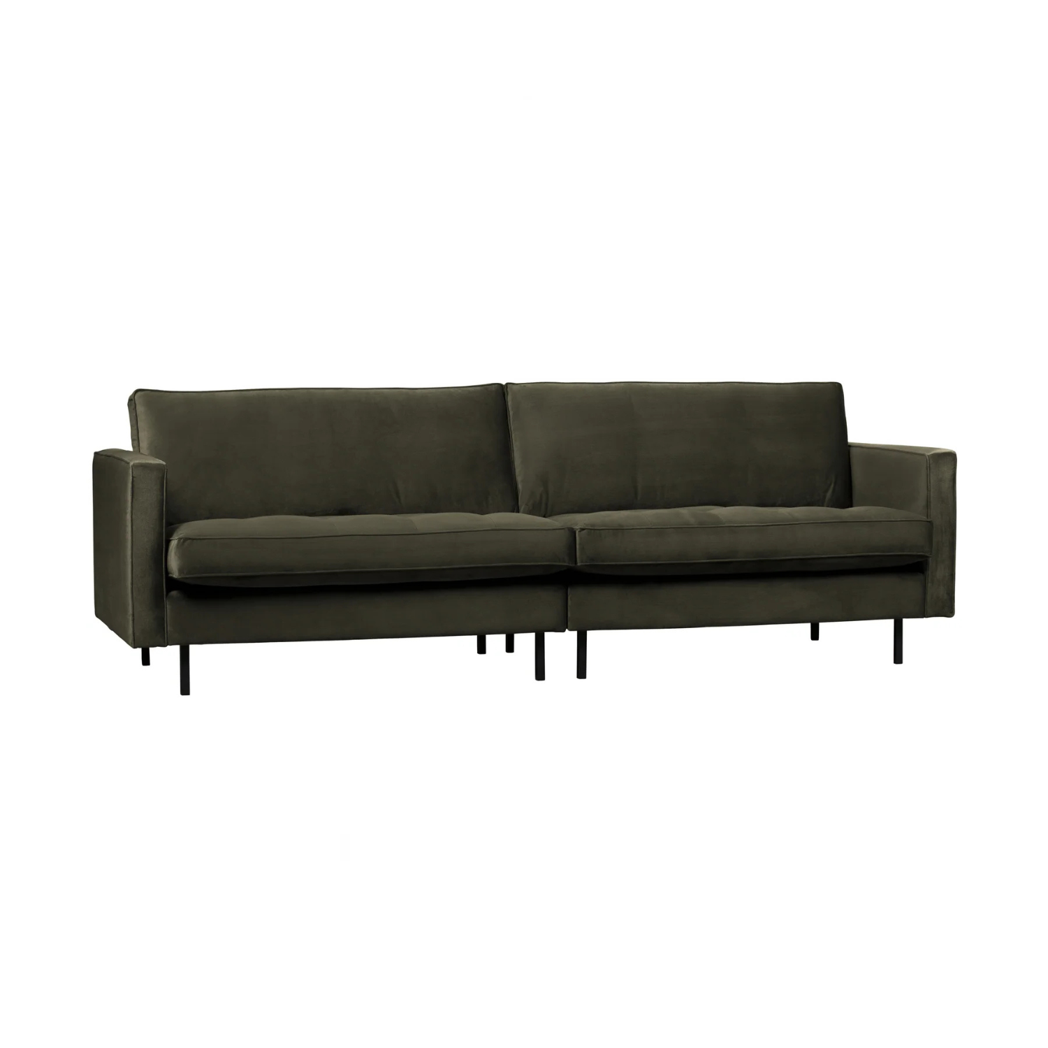 Sofa van fluweel 3-zits RODEO CLASSIC donkergroen