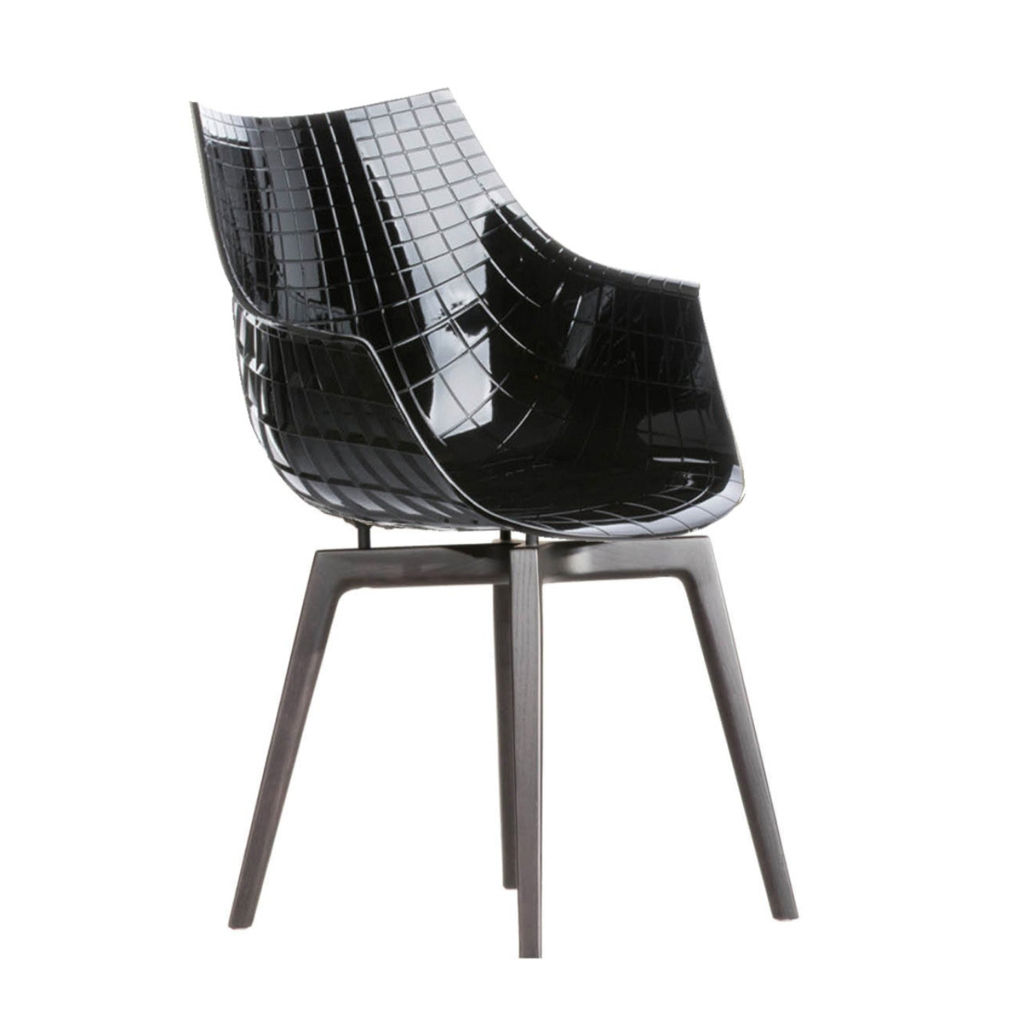 Black Meridiana chair with black ash base