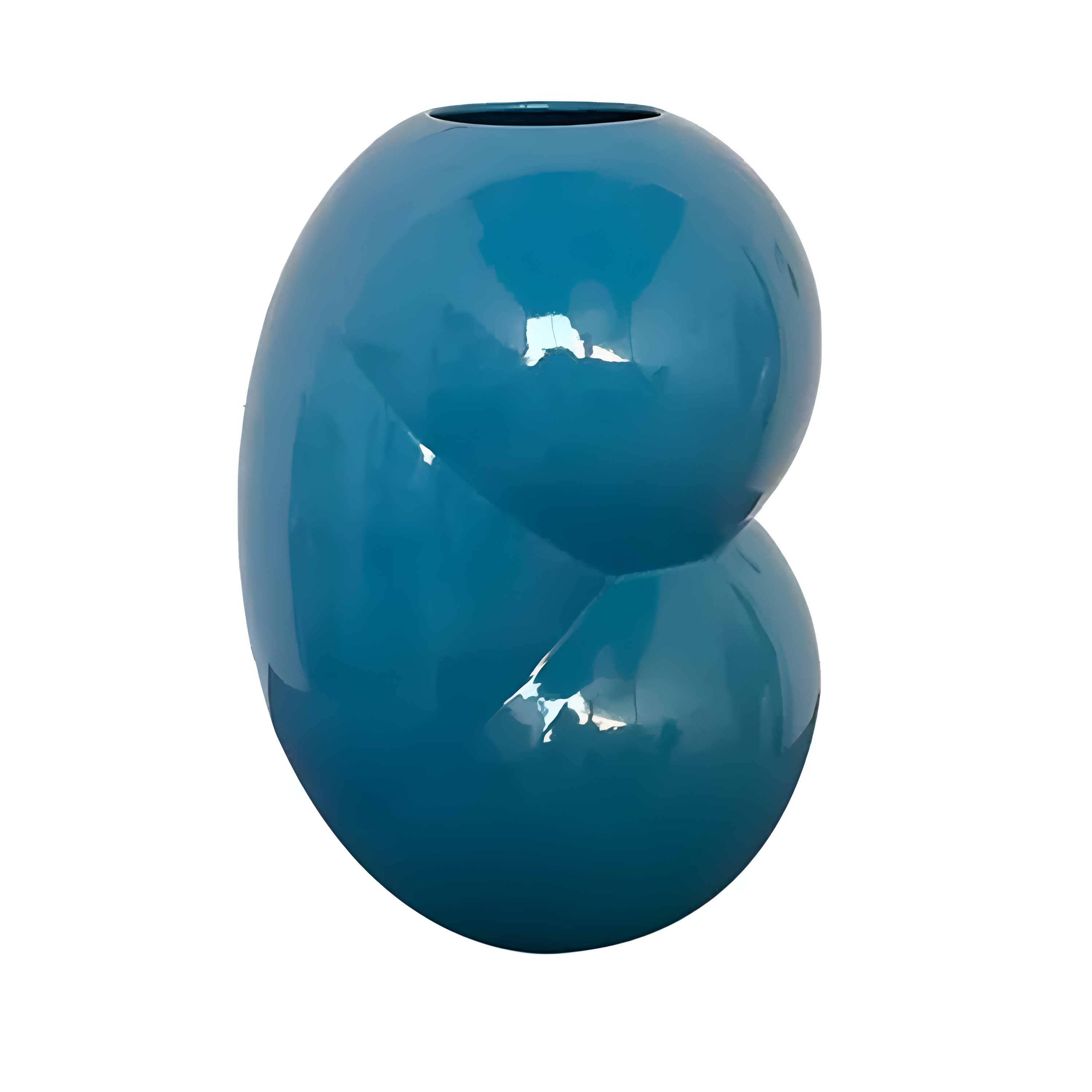 Vaas PERZIKEN - EMMELINE blauwe keramiek