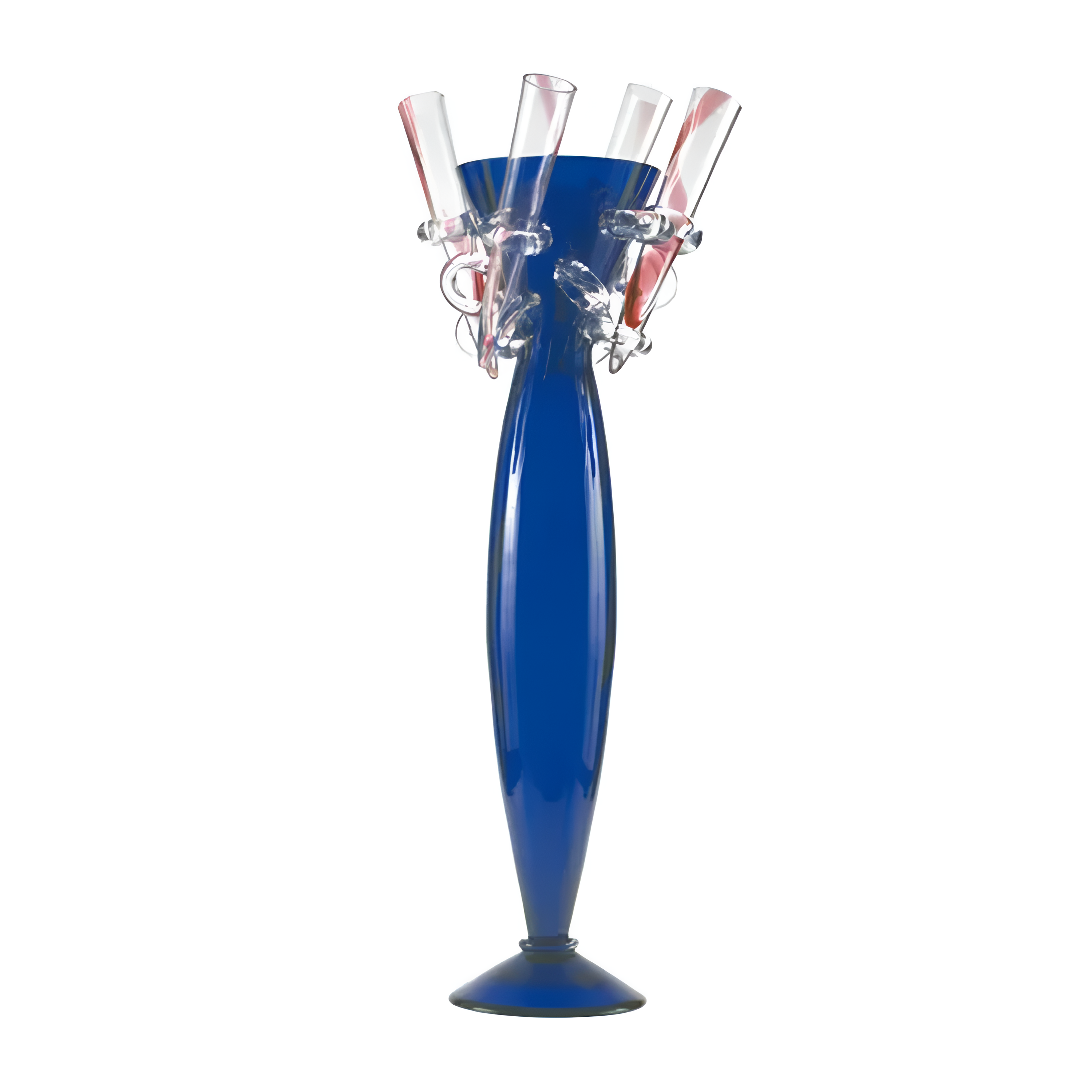Vaas AMARILLIDE blauw mondgeblazen glas