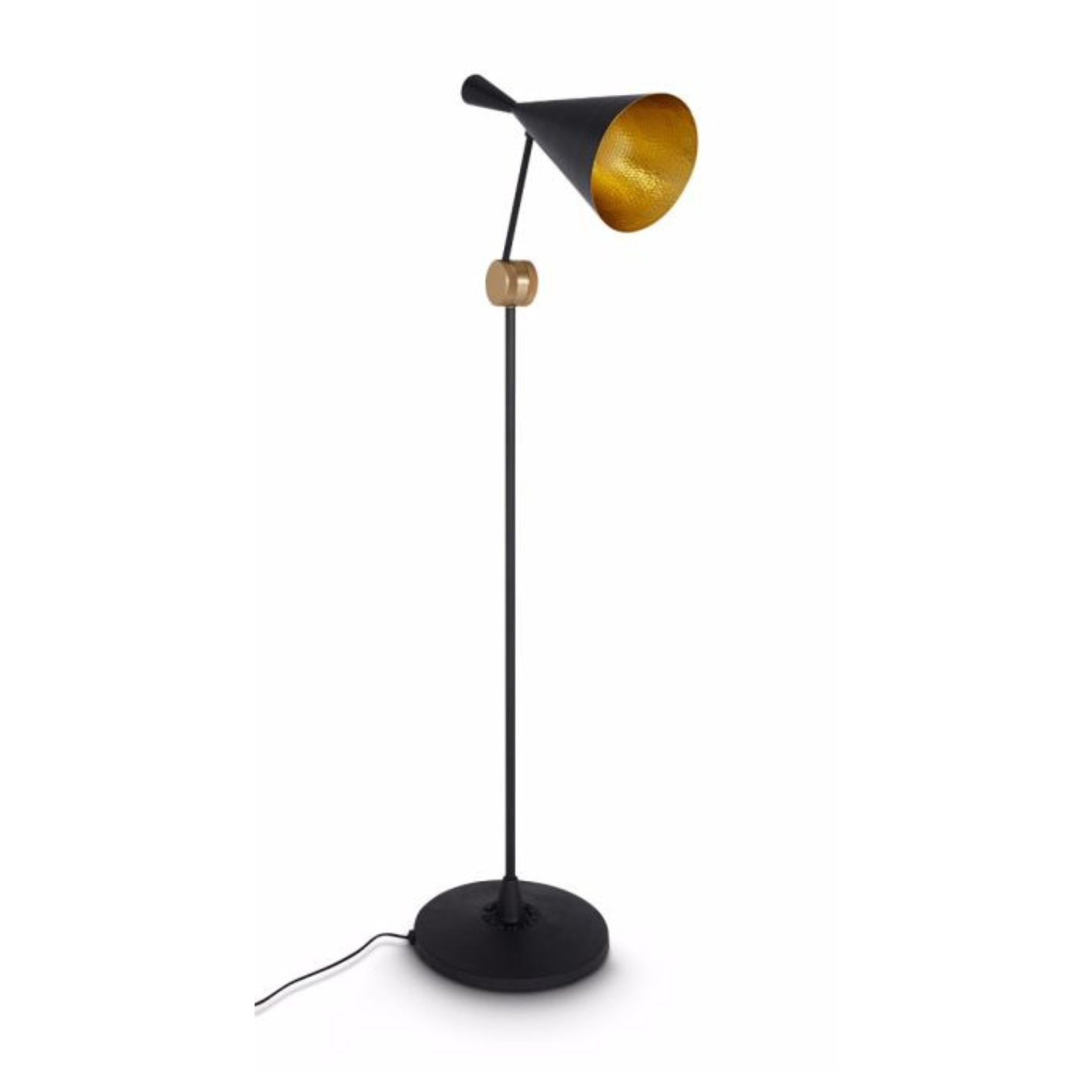 Stehlampe BEAT schwarz mit Kupfer