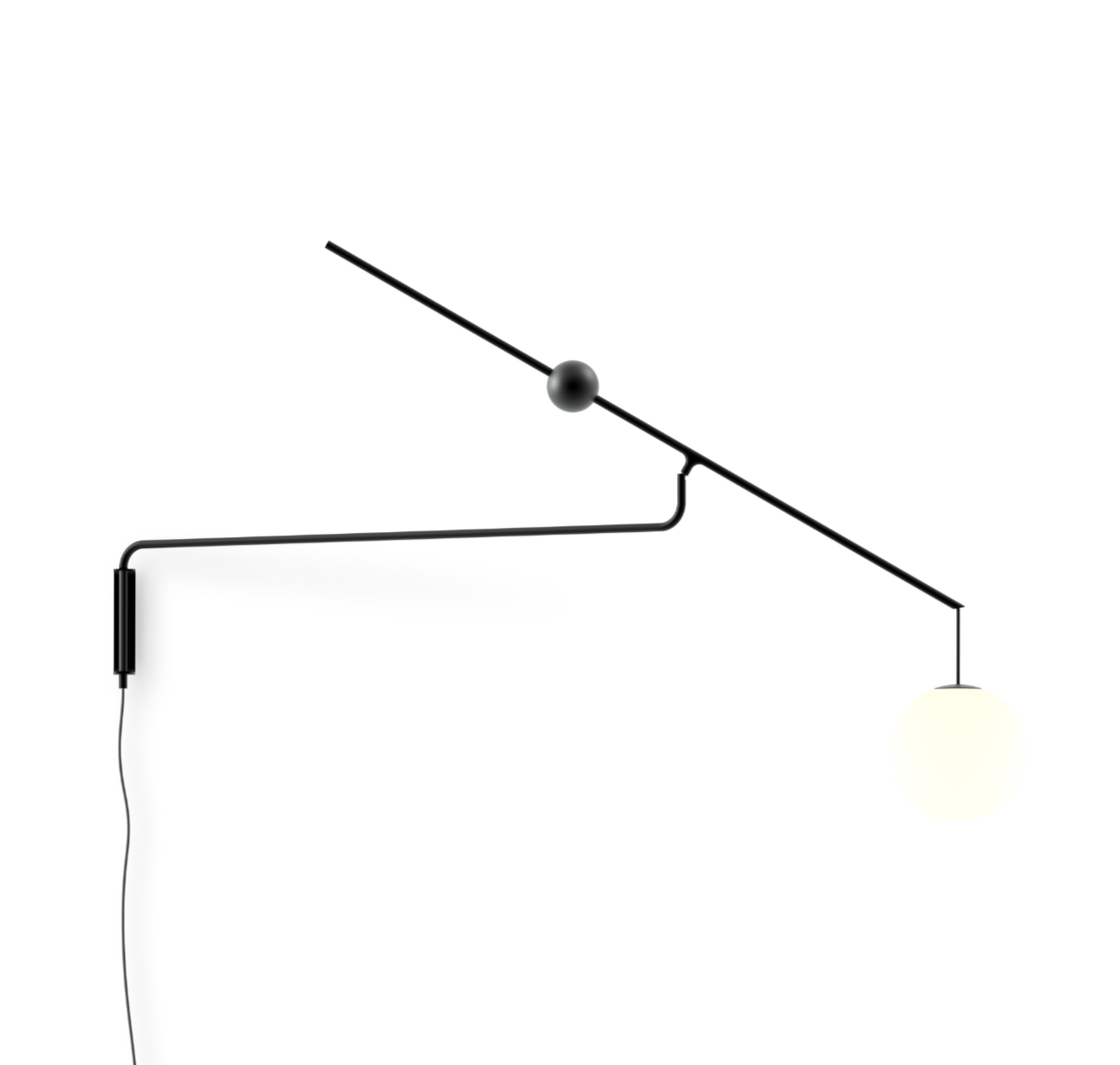 Wall lamp with arm MALAMATA black