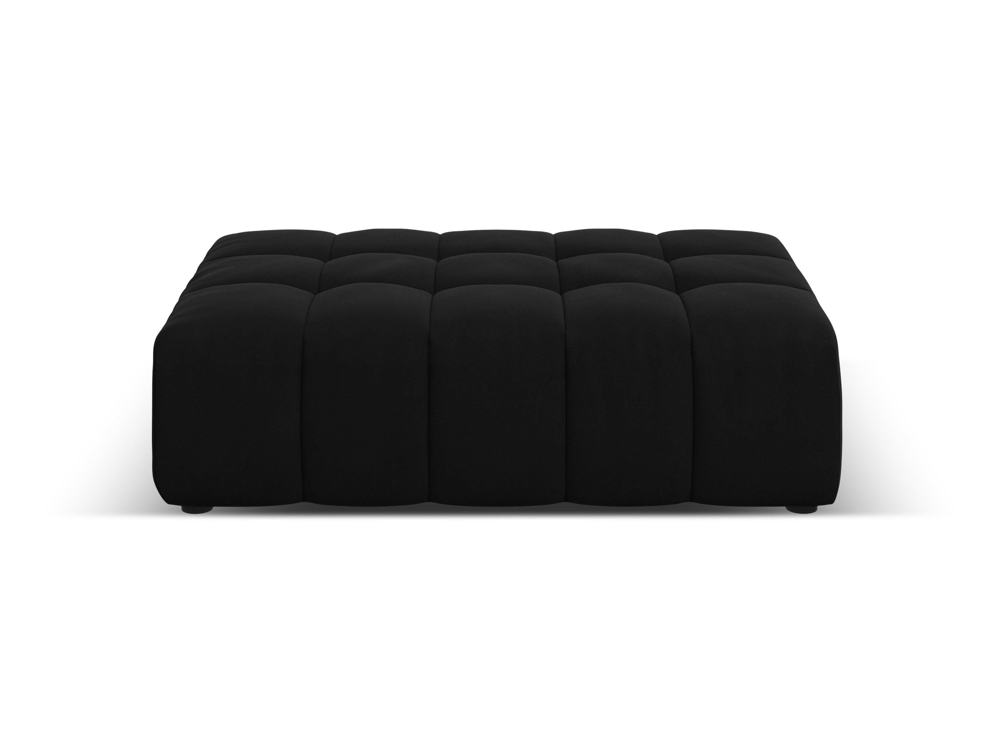 Puf aksamitny CHICAGO czarny Cosmopolitan Design Eye on Design