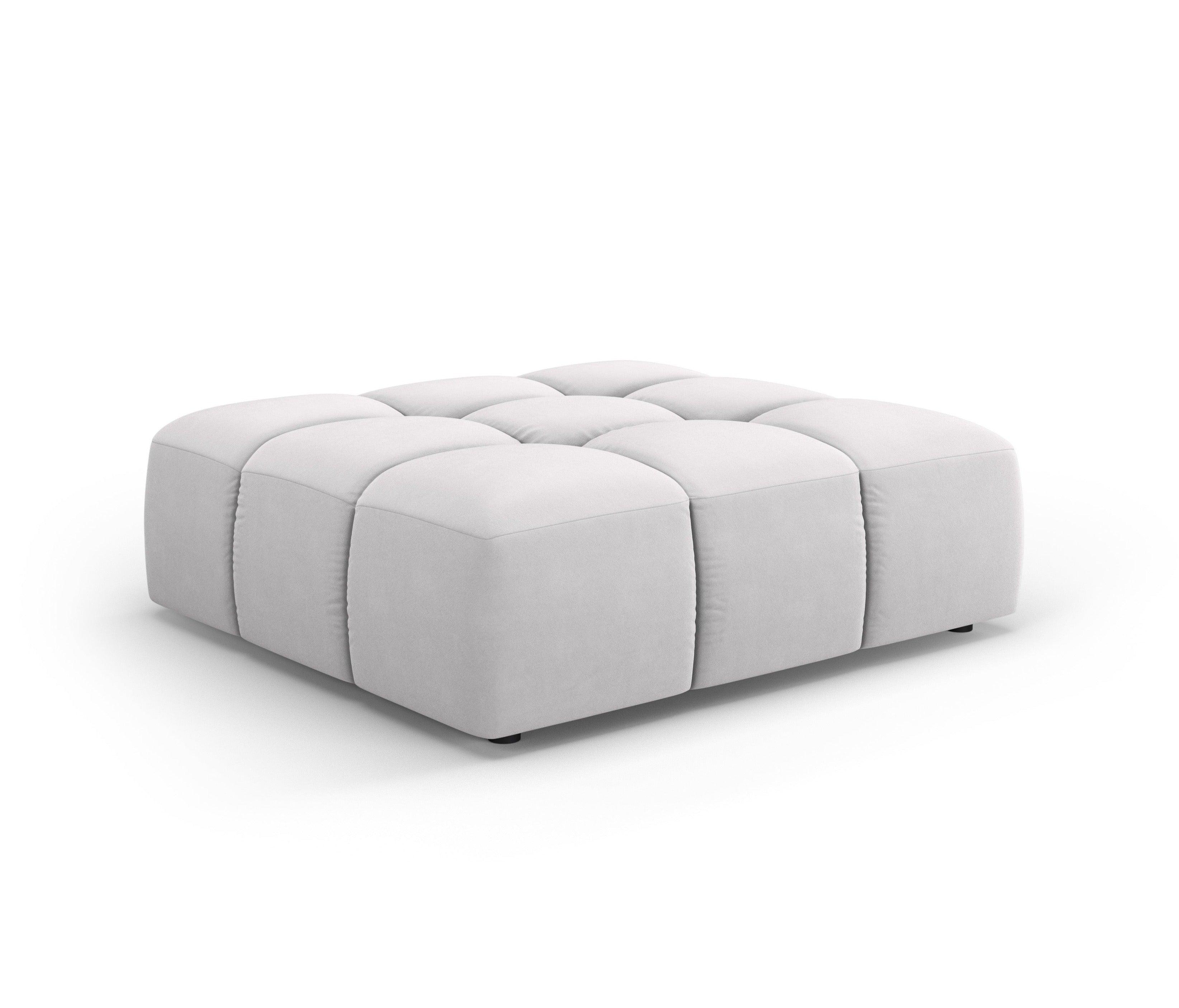 Puf aksamitny FRANCESCA srebrny Milo Casa Eye on Design