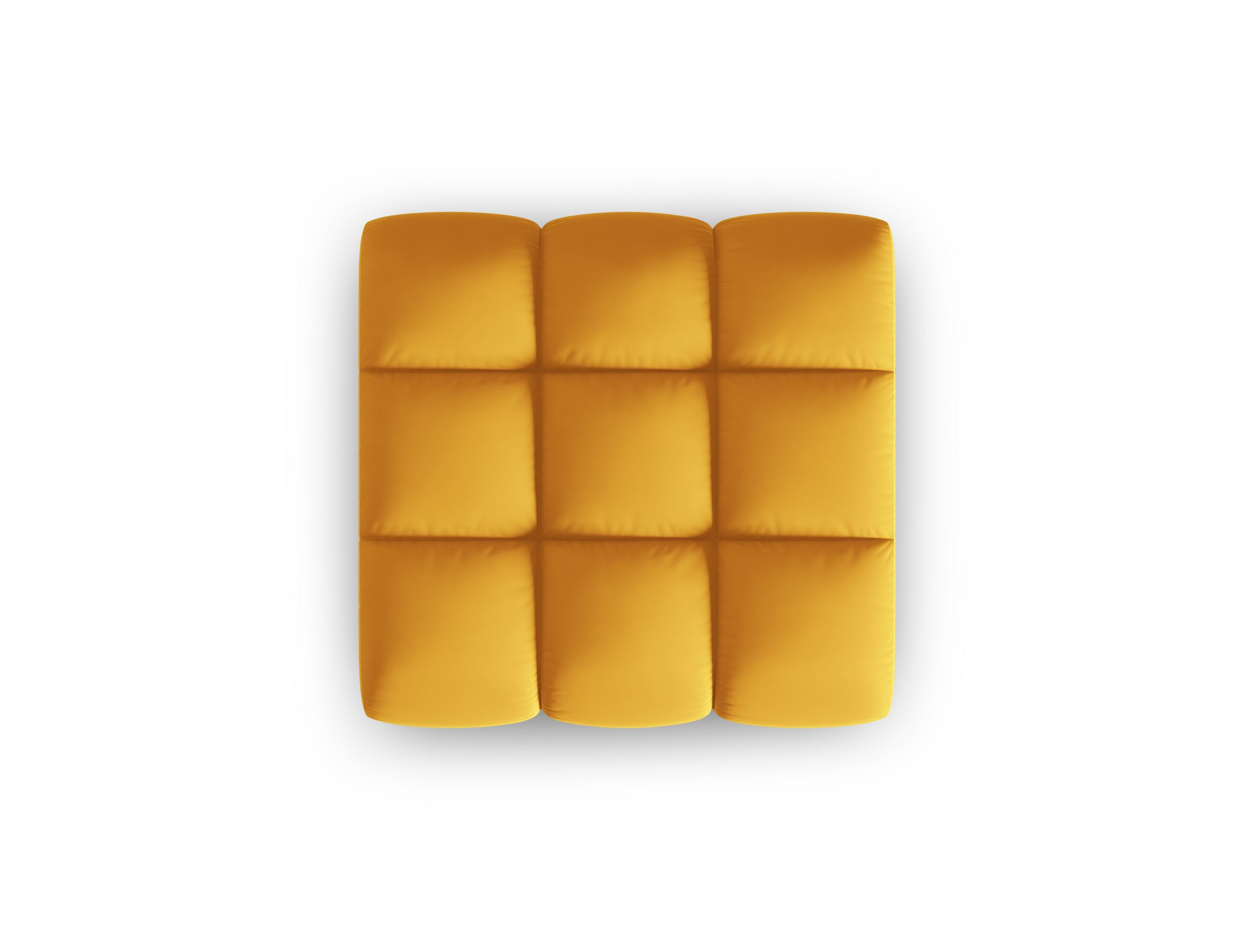 Puf aksamitny HALLEY żółty Windsor & Co Eye on Design