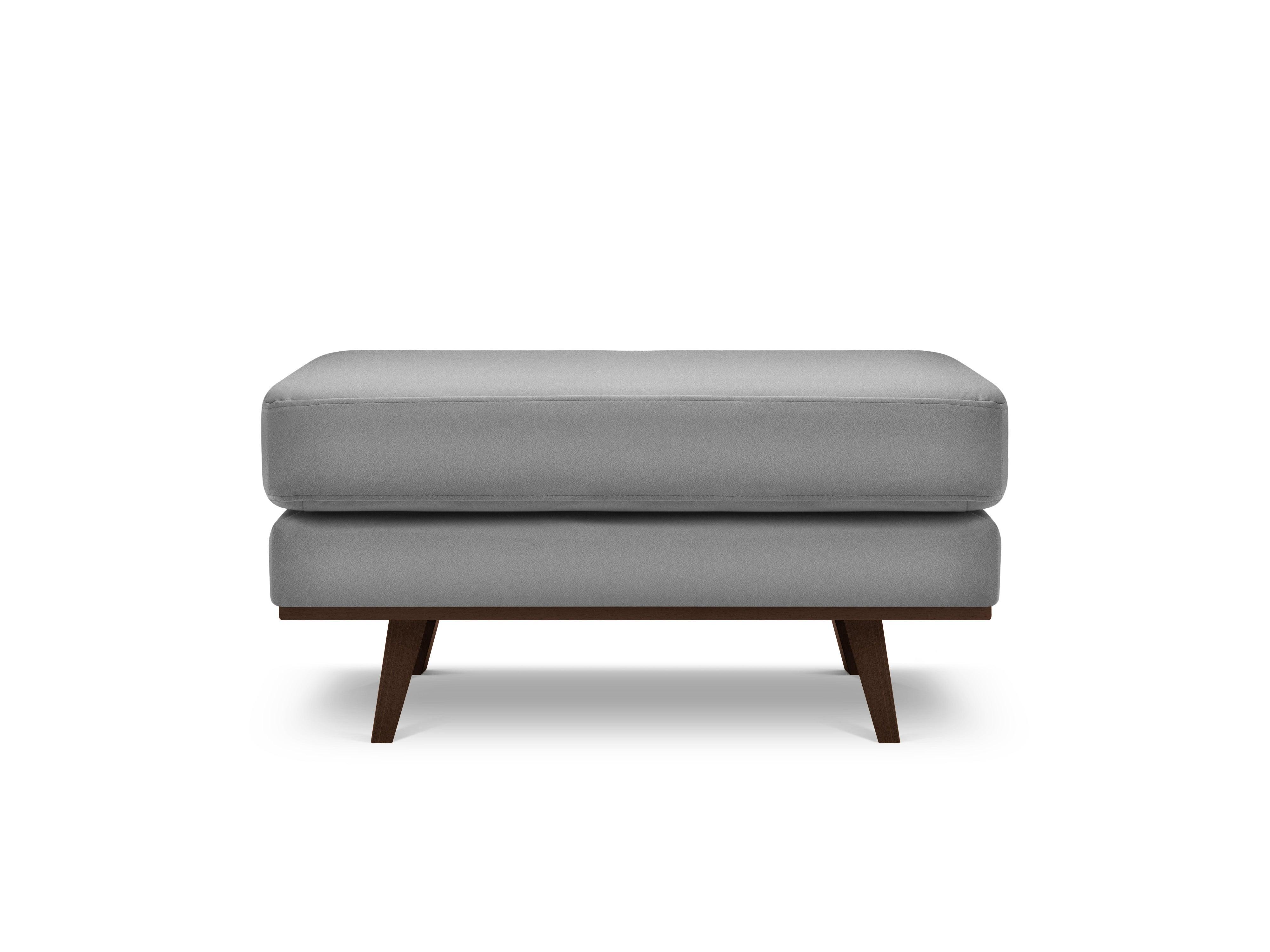 Puf aksamitny HEBE szary Mazzini Sofas Eye on Design