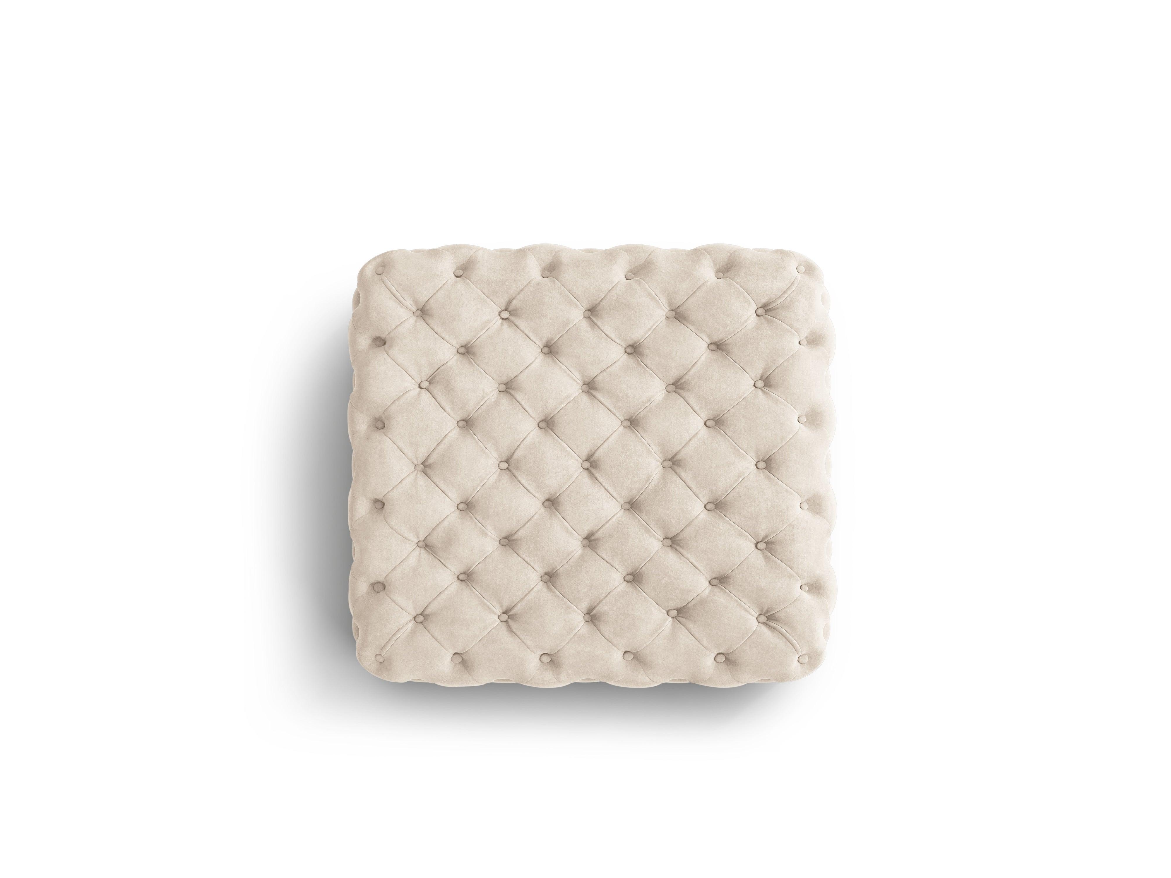 Puf aksamitny LOGE jasnobeżowy Windsor & Co Eye on Design