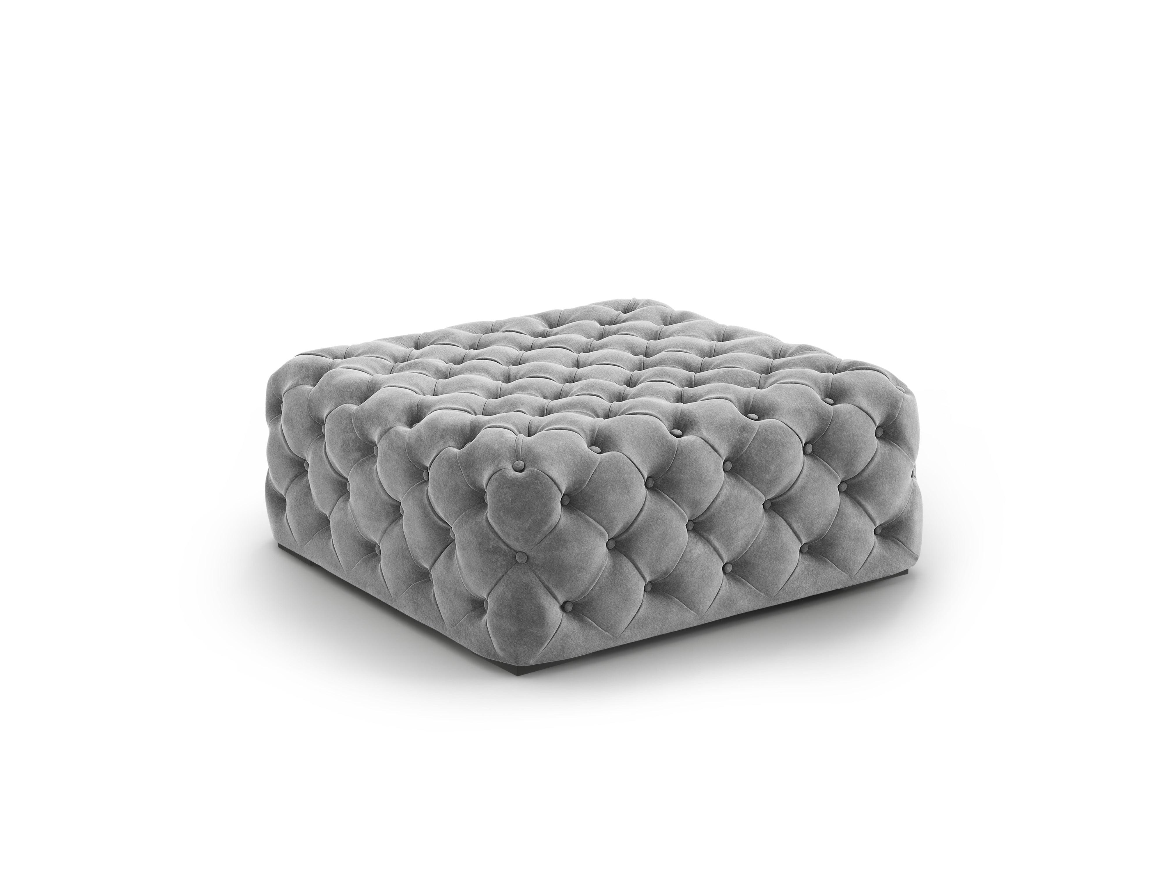 Puf aksamitny LOGE szary Windsor & Co Eye on Design