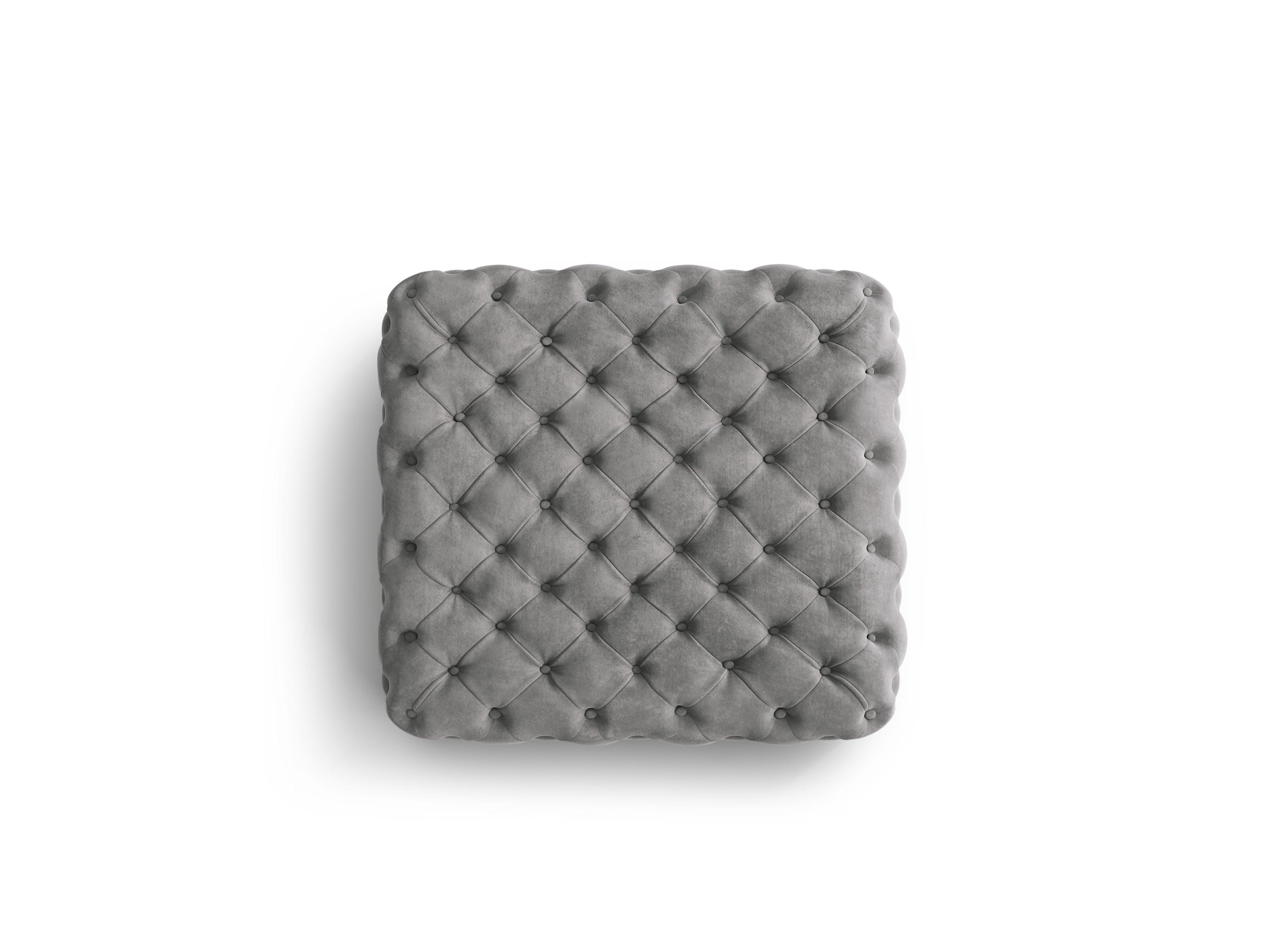 Puf aksamitny LOGE szary Windsor & Co Eye on Design