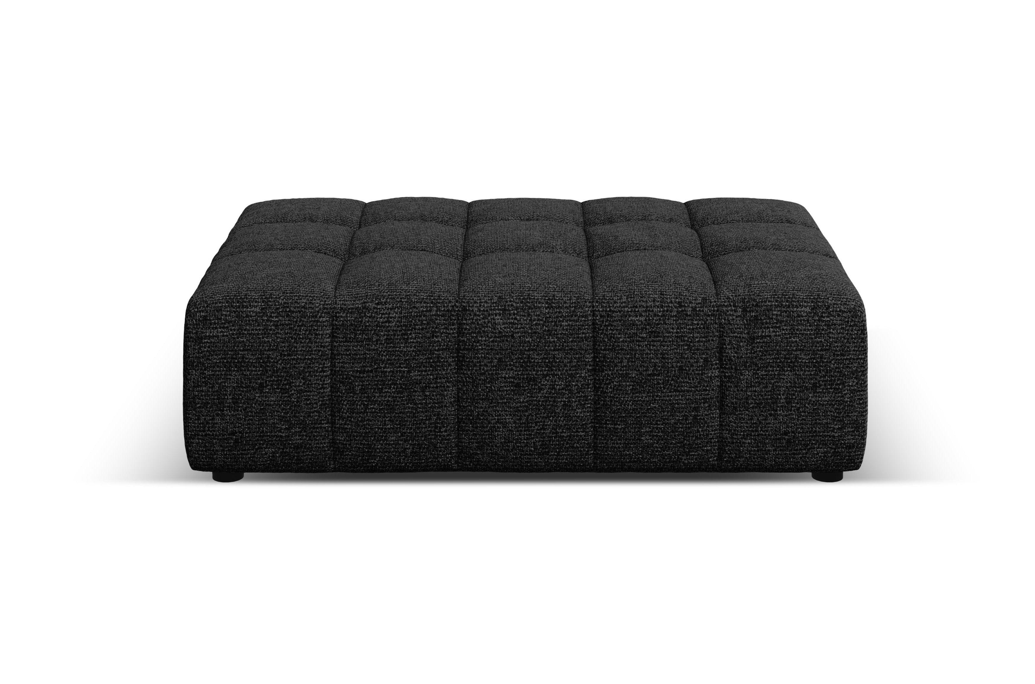 Puf CHICAGO czarny szenil do salonu – Cosmopolitan Design
