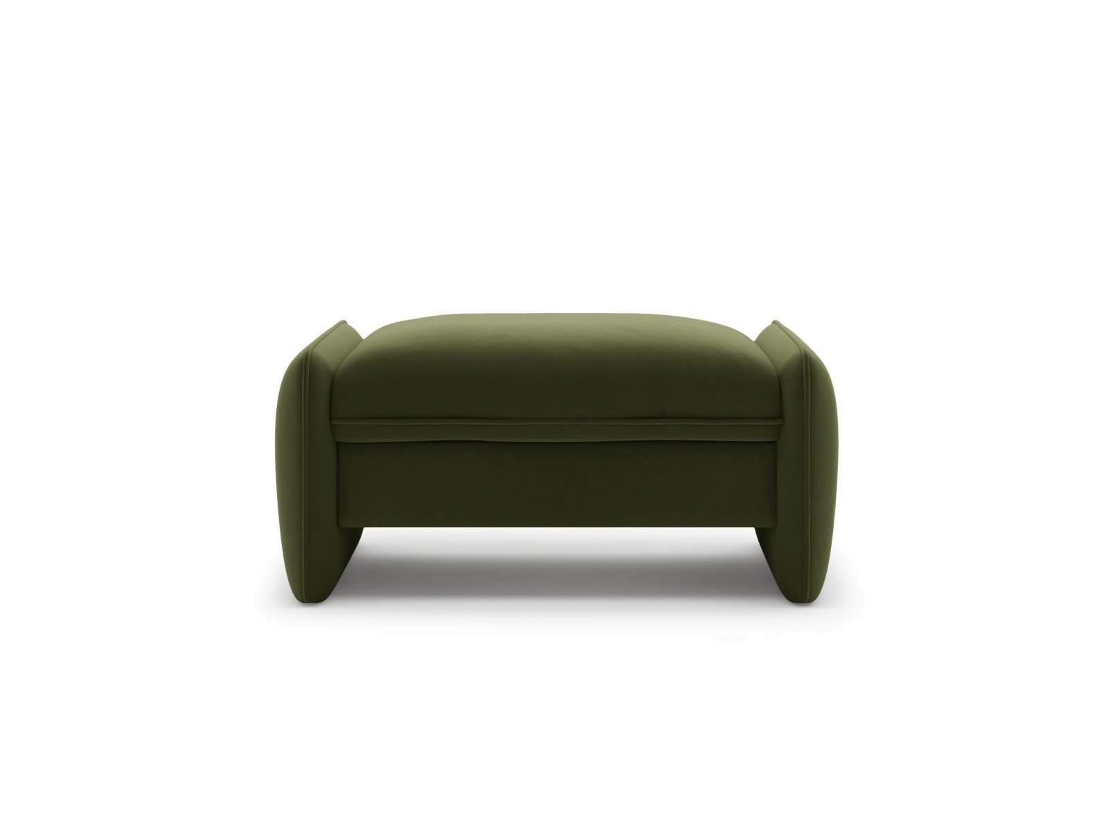 Fluwelen poef GEORGIA groen