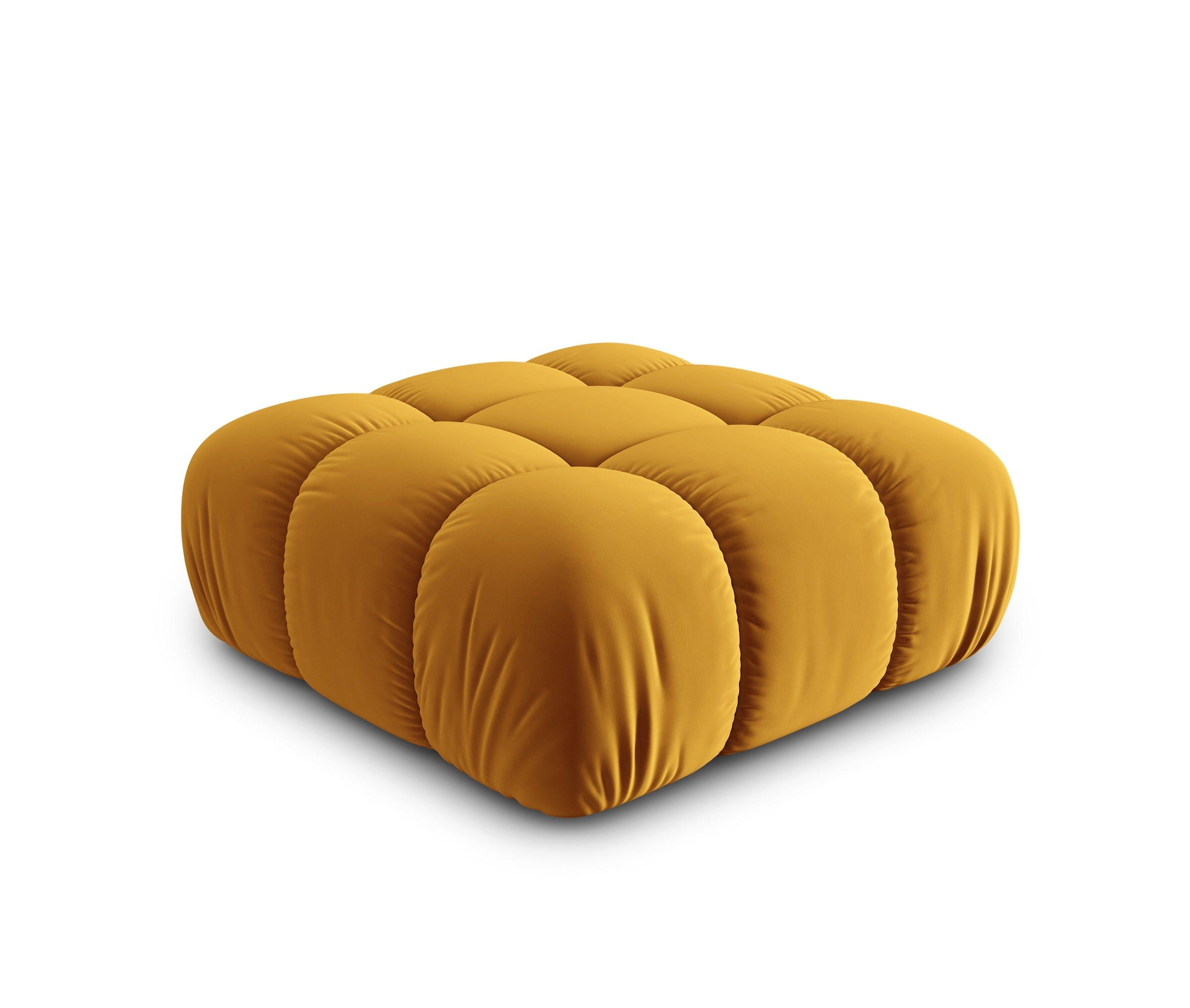 Puf / moduł aksamitny TROPEA musztardowy Milo Casa Eye on Design