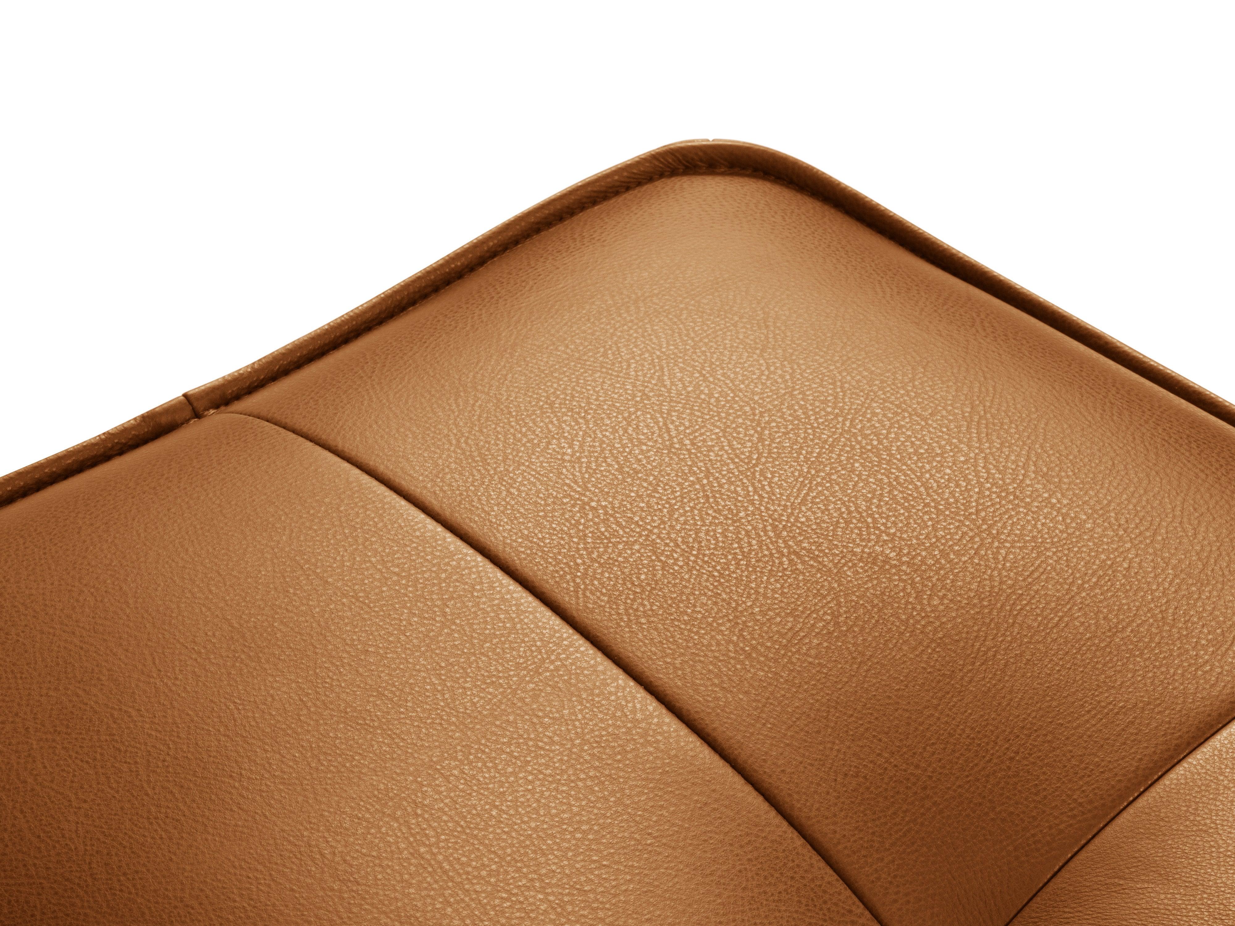 Puf skórzany LILY koniakowy Maison Heritage Eye on Design