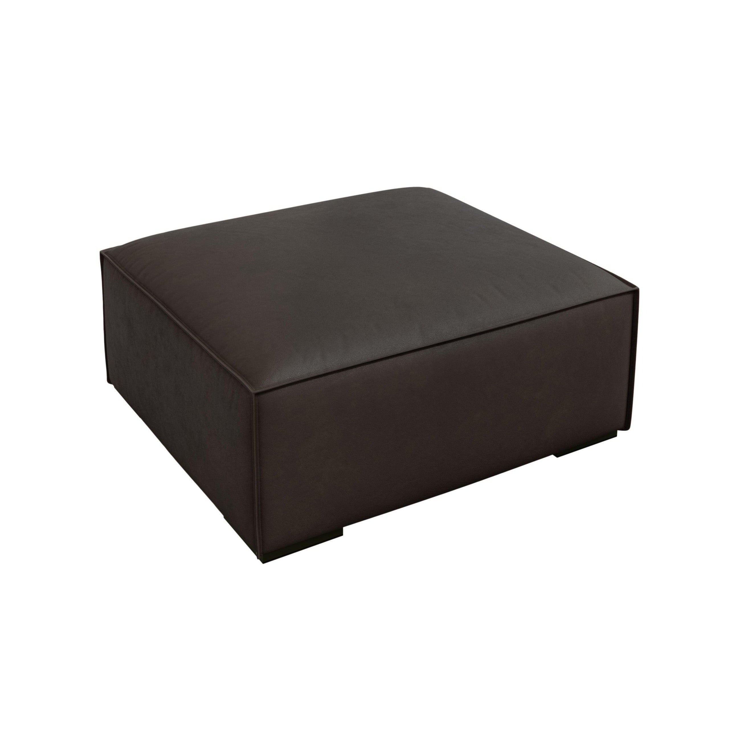 Puf skórzany MADAME ciemnobrązowy Windsor & Co Eye on Design