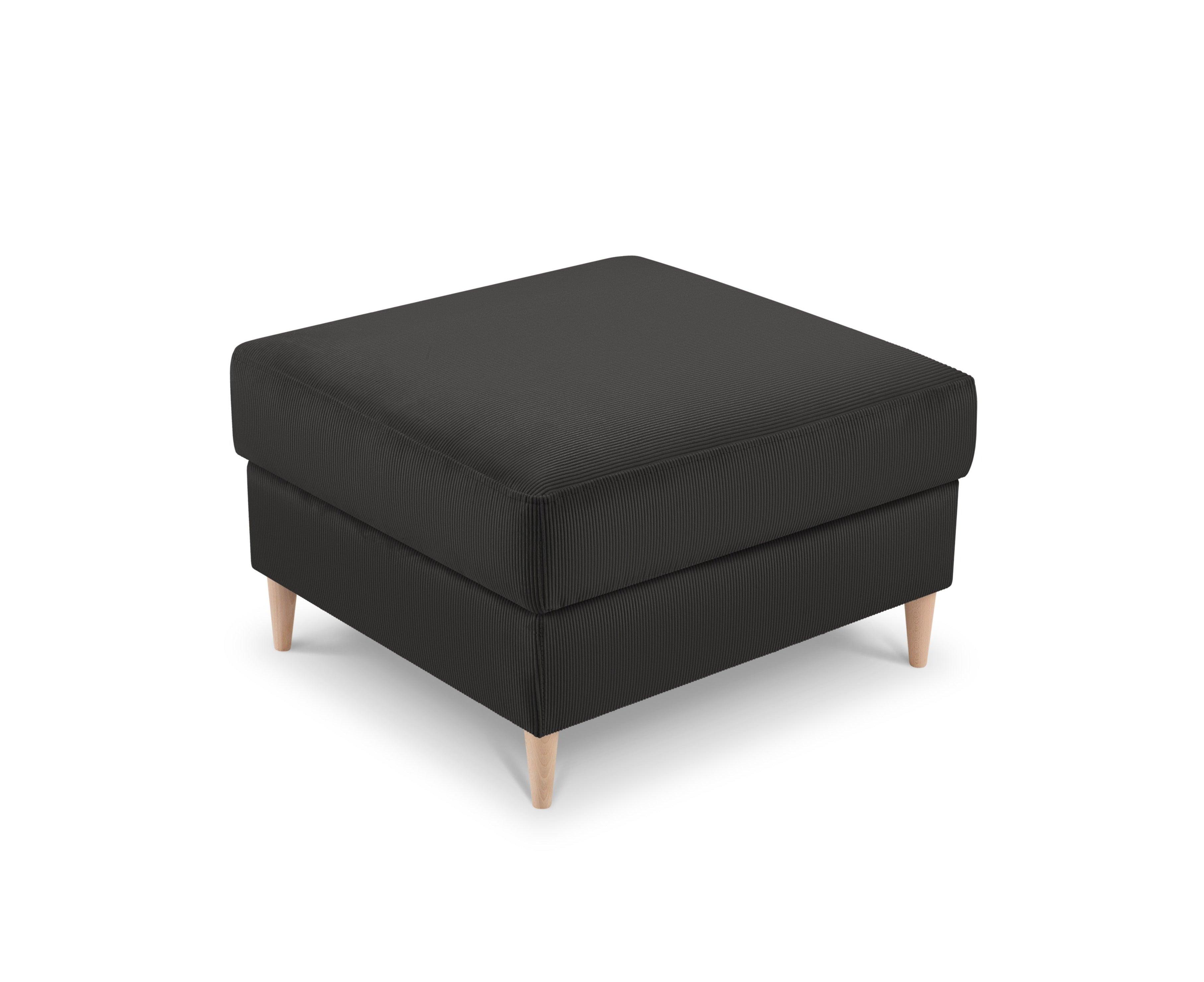 Puf sztruksowy ROSE ciemnoszary Mazzini Sofas Eye on Design