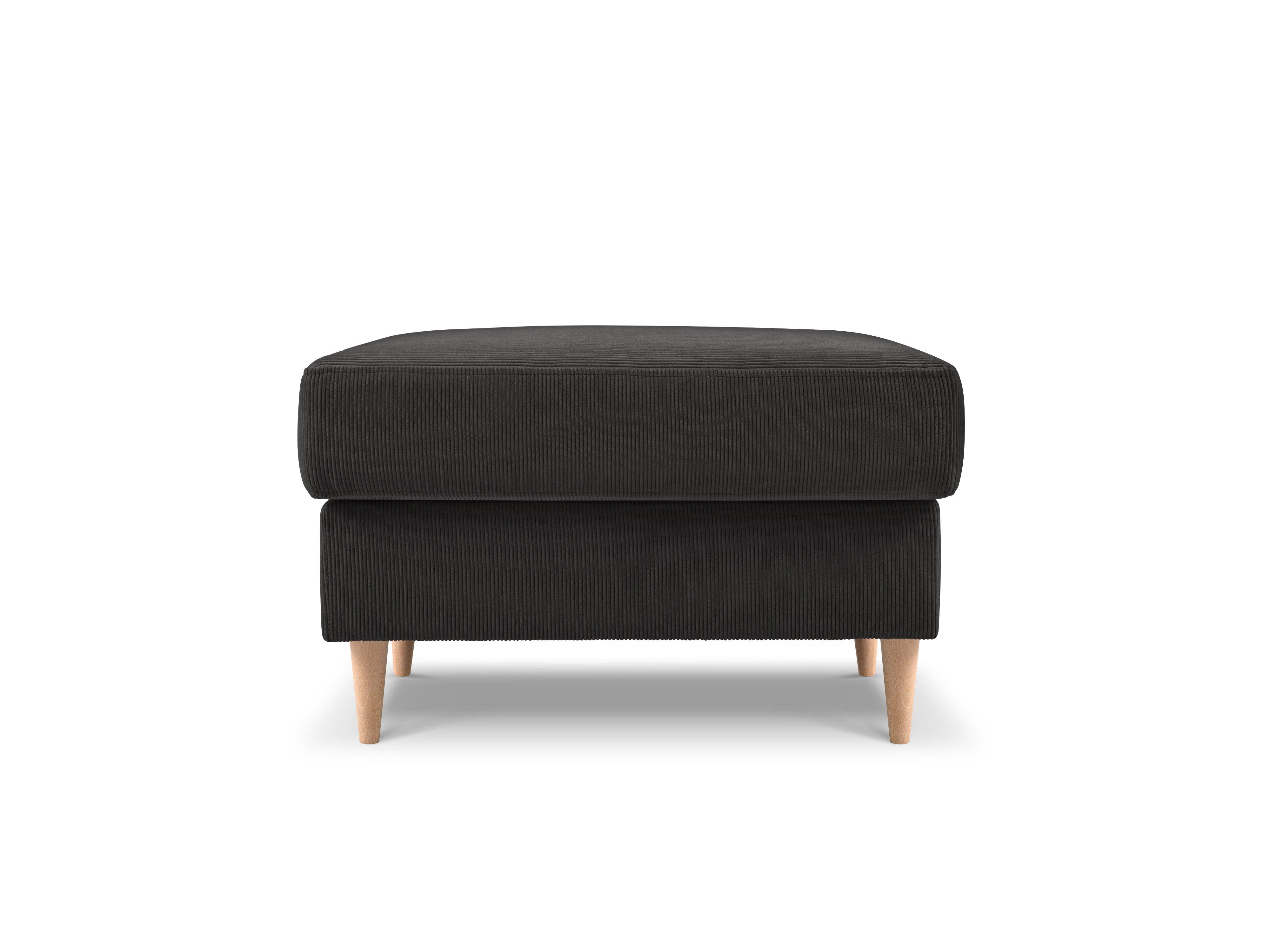 Puf sztruksowy ROSE ciemnoszary Mazzini Sofas Eye on Design