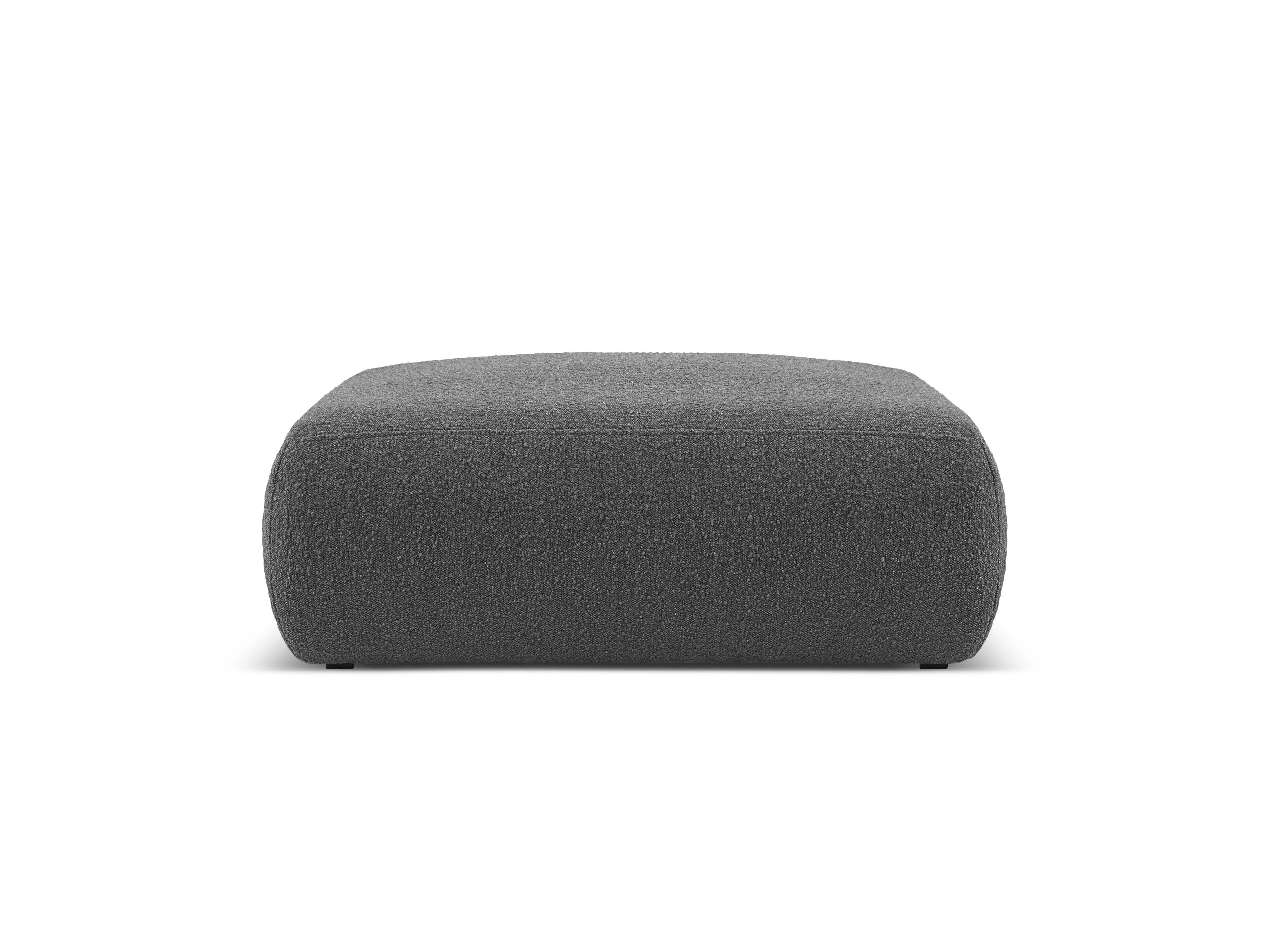 Puf w tkaninie boucle XL LOLA ciemnoszary Windsor & Co Eye on Design