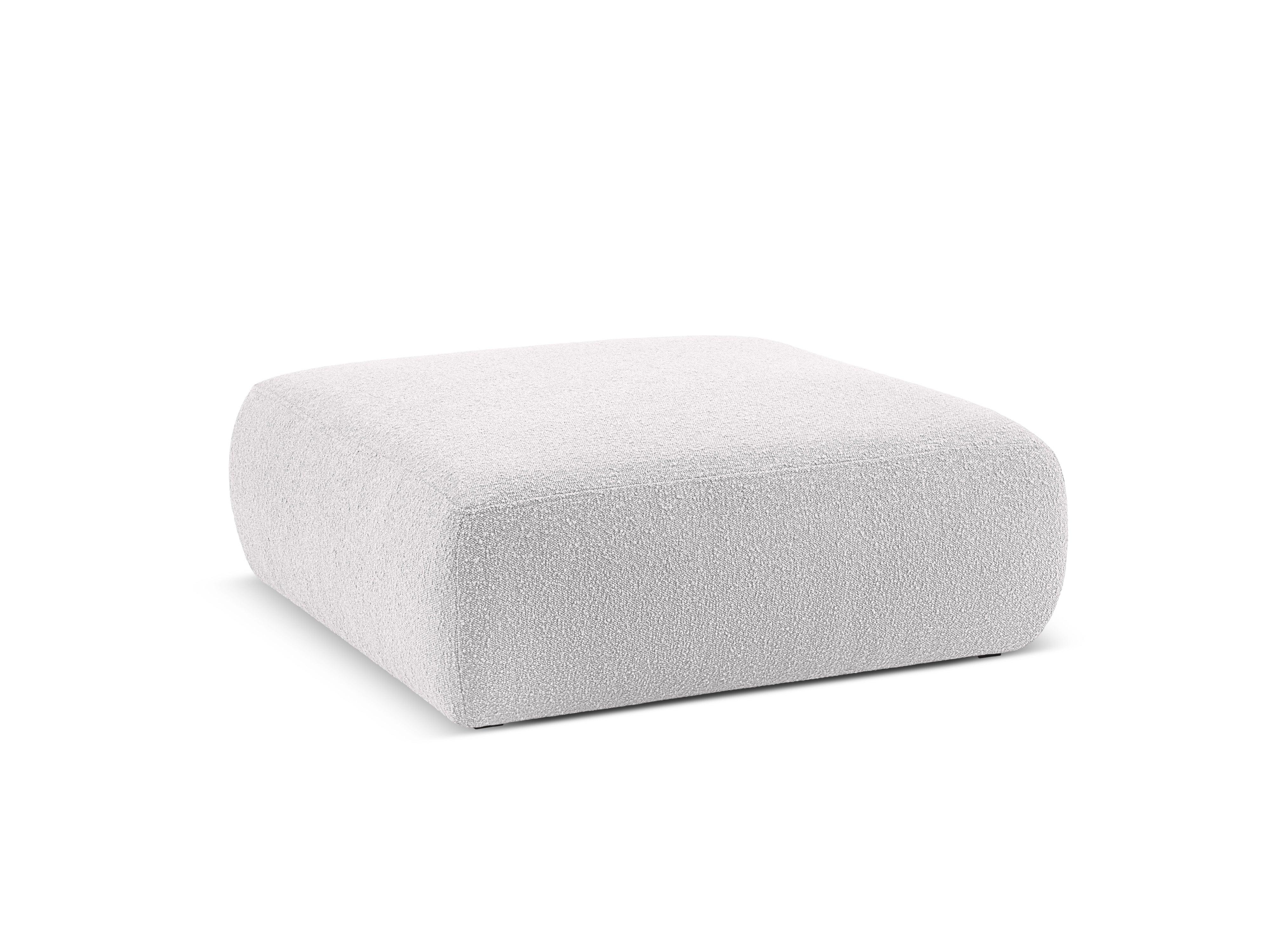 Puf w tkaninie boucle XL LOLA jasnoszary Windsor & Co Eye on Design