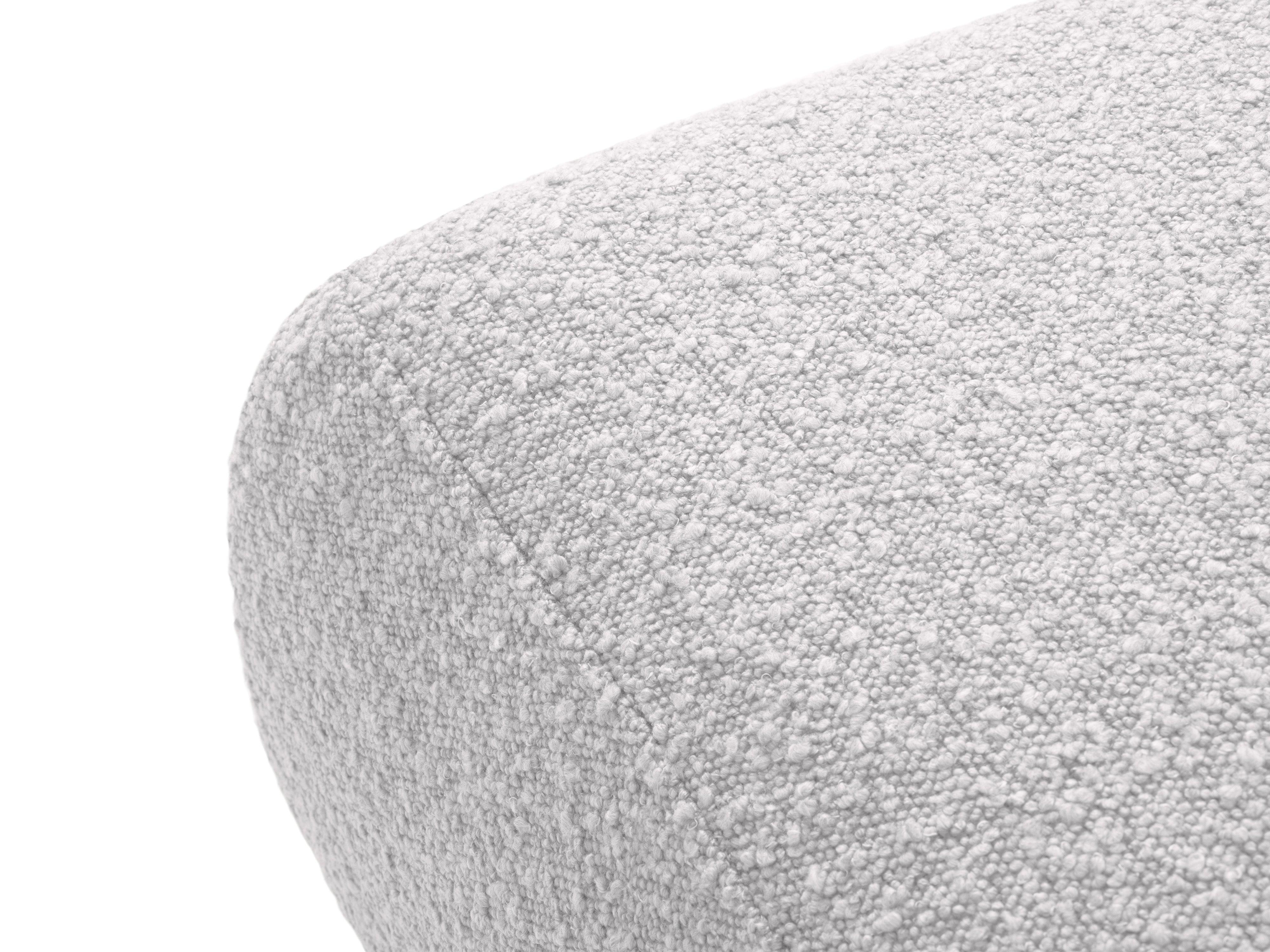 Puf w tkaninie boucle XL LOLA jasnoszary Windsor & Co Eye on Design