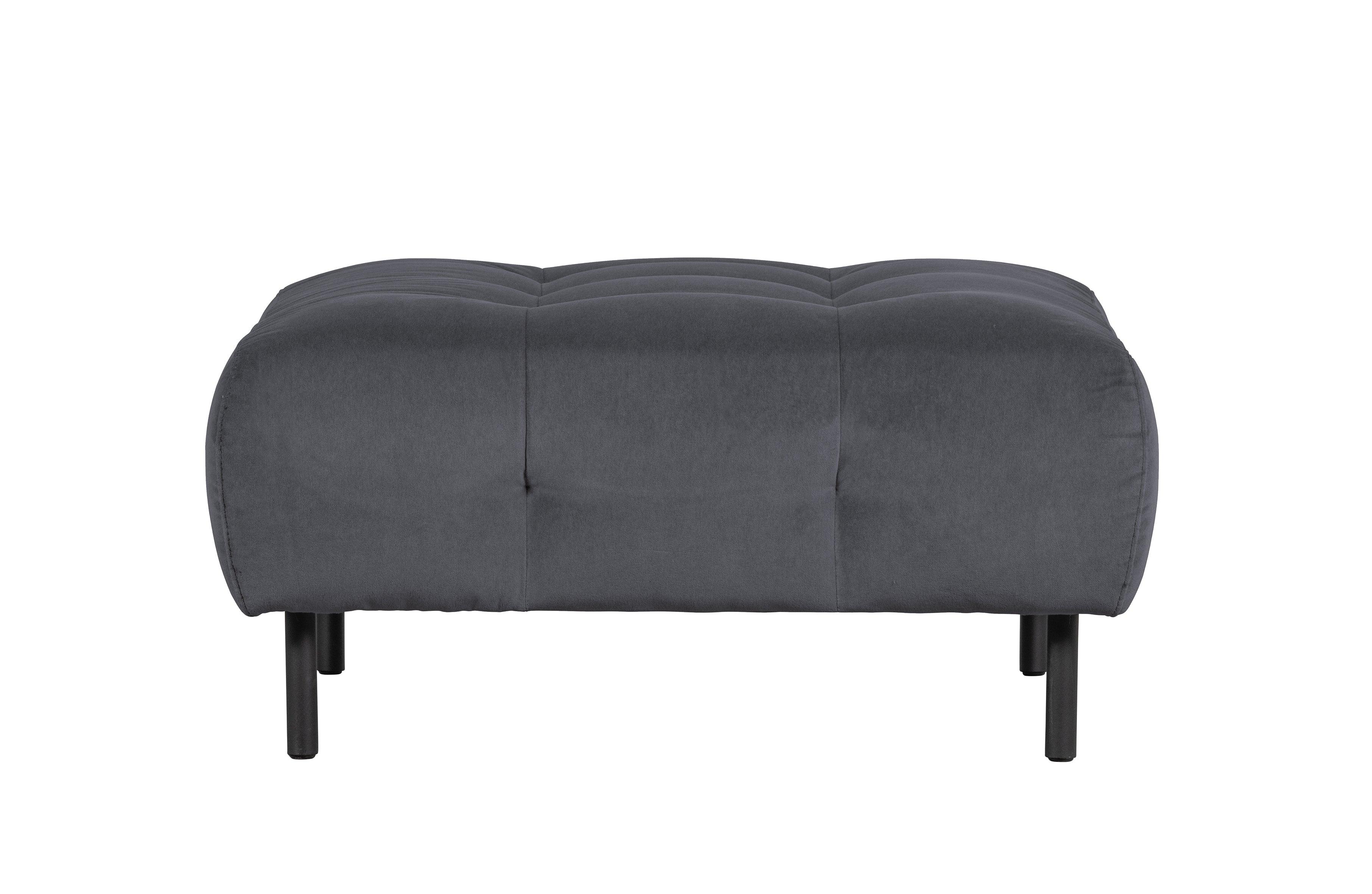 Pufa aksamitna LLOYD antracytowy Woood Exclusive Eye on Design