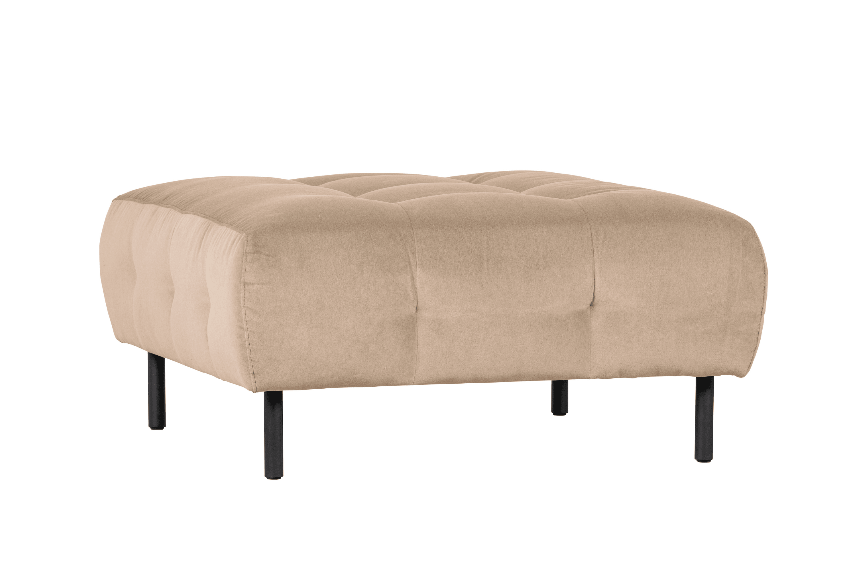 Pufa aksamitna LLOYD piaskowy Woood Exclusive Eye on Design