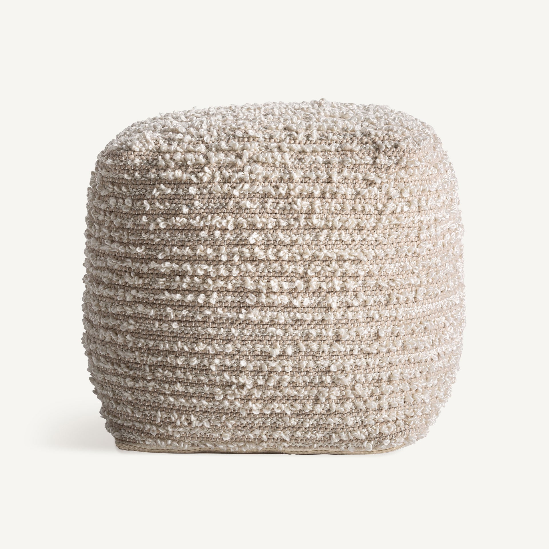 ALEPH Beige Outdoor Pouf
