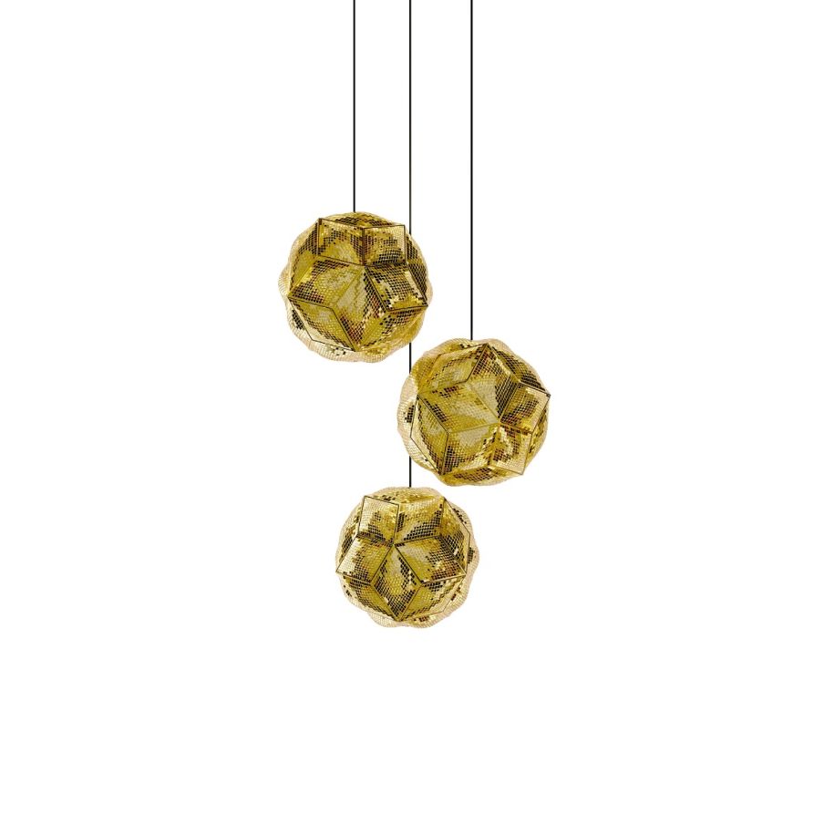 Lampa wisząca PUFF złoty – styl nowoczesny