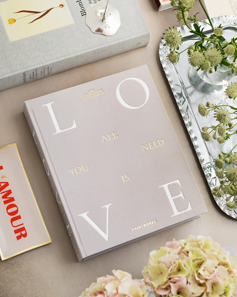 ALL YOU NEED IS LOVE Photo Album Beige