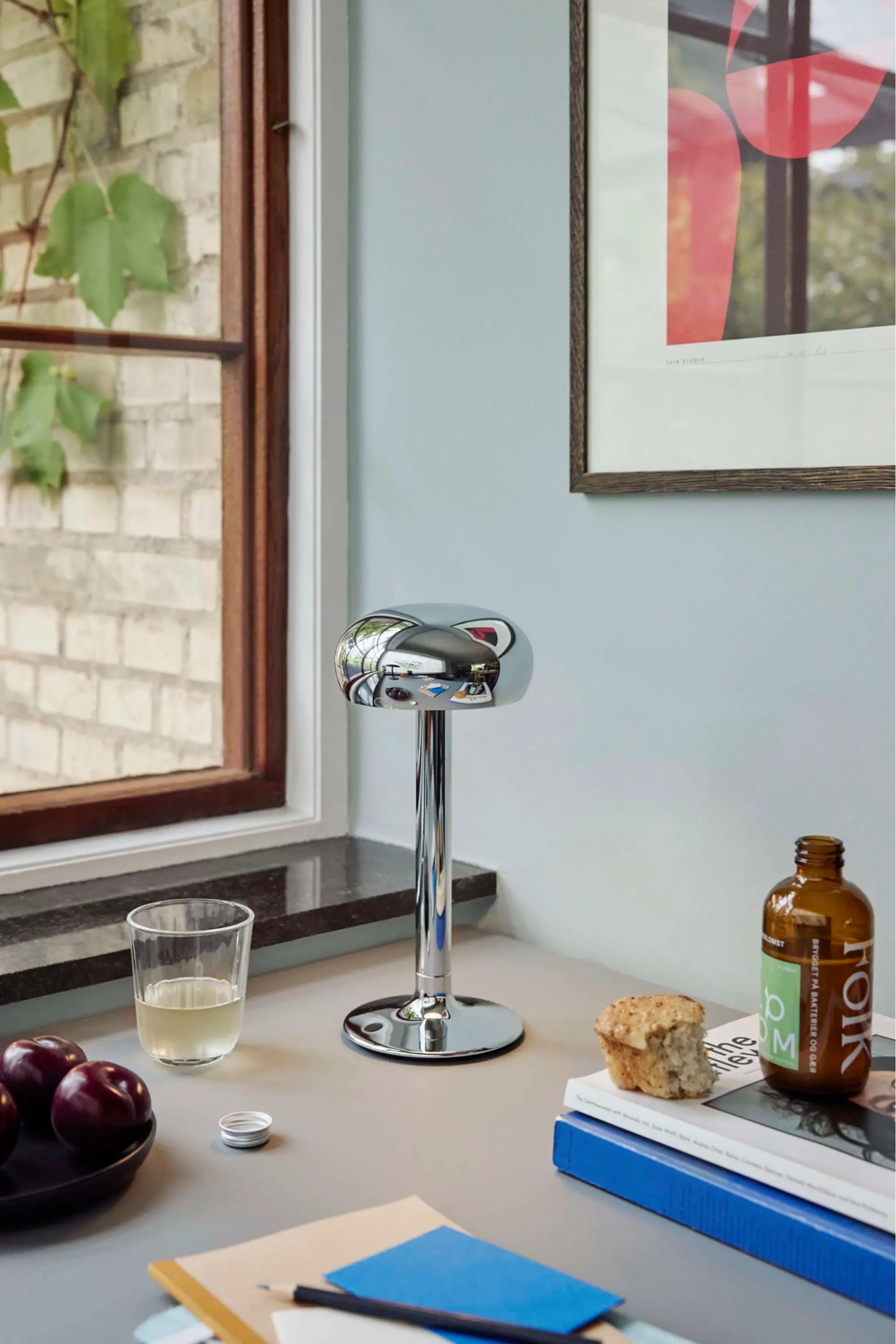 Draagbare lamp EMENDO zilver