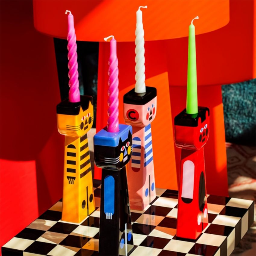 GARY blue candlestick