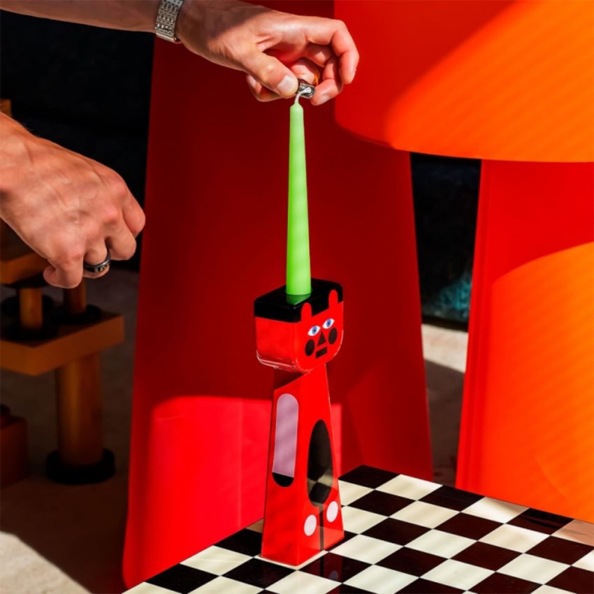 GARY blue candlestick