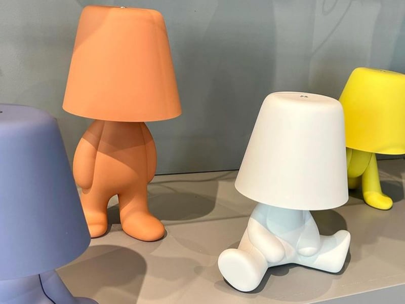 Draagbare lamp SWEET BROTHERS BOB rood