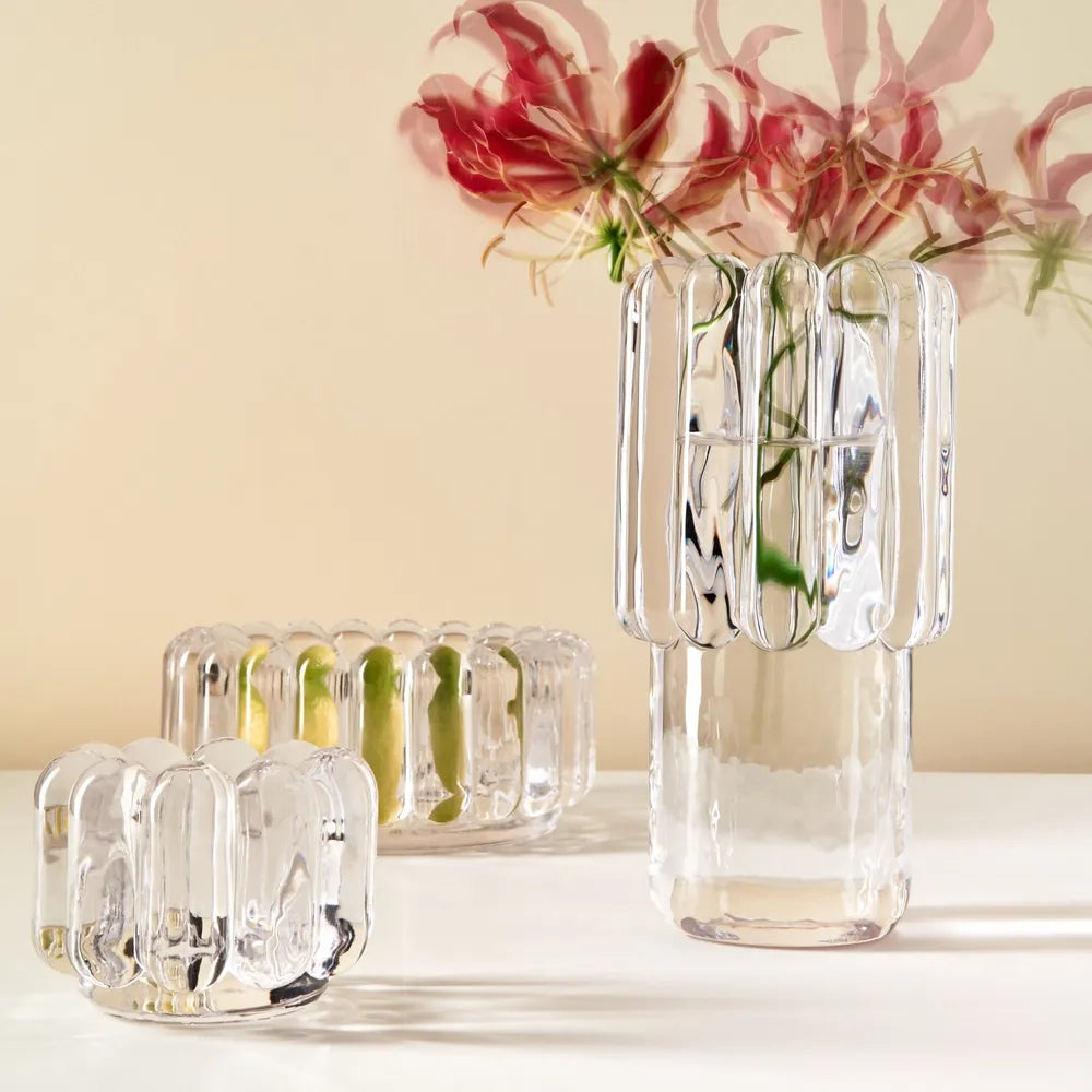 Kaarsenhouder PRESS glas