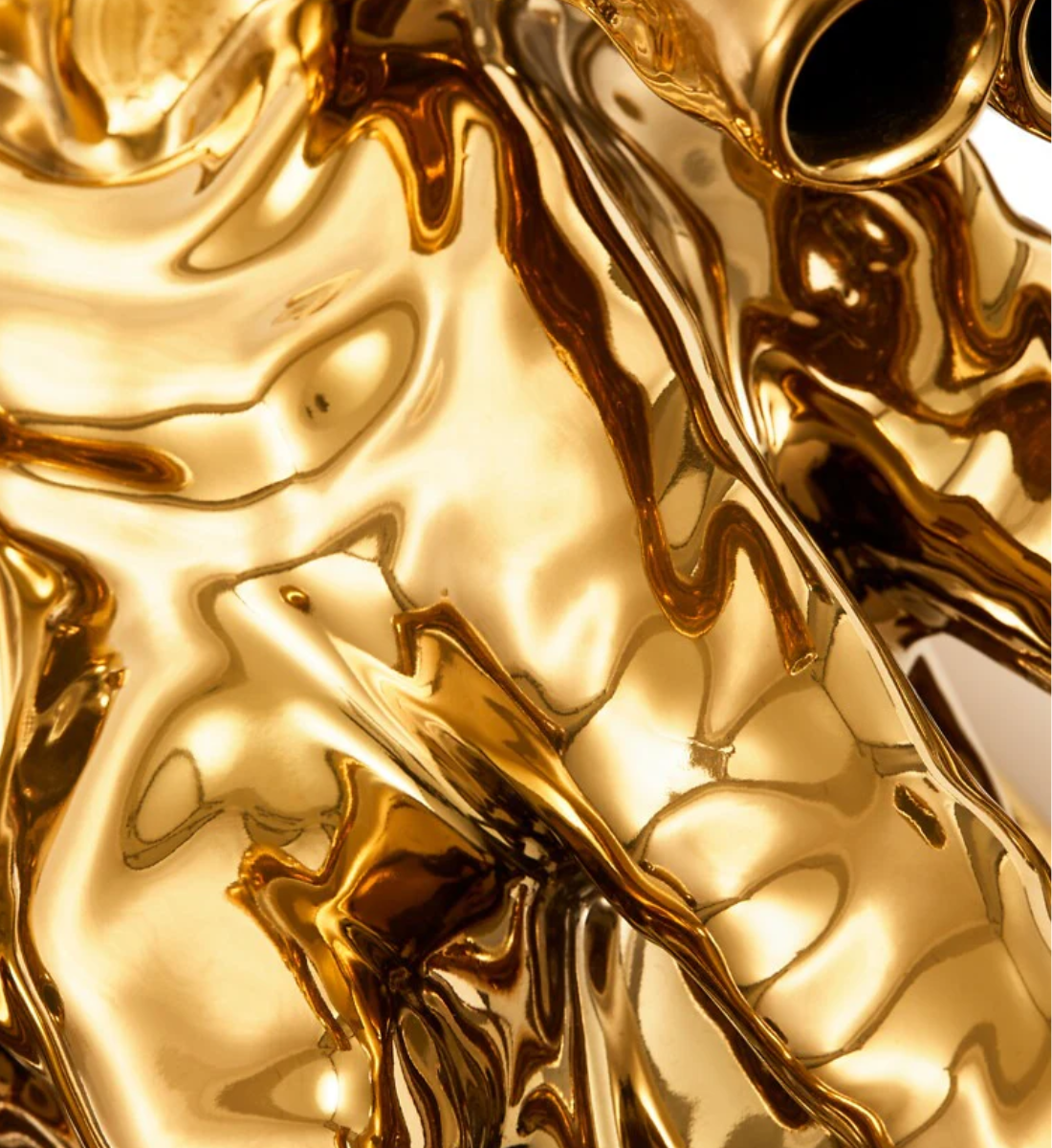 CORAL Vase 20-TULIPS gold