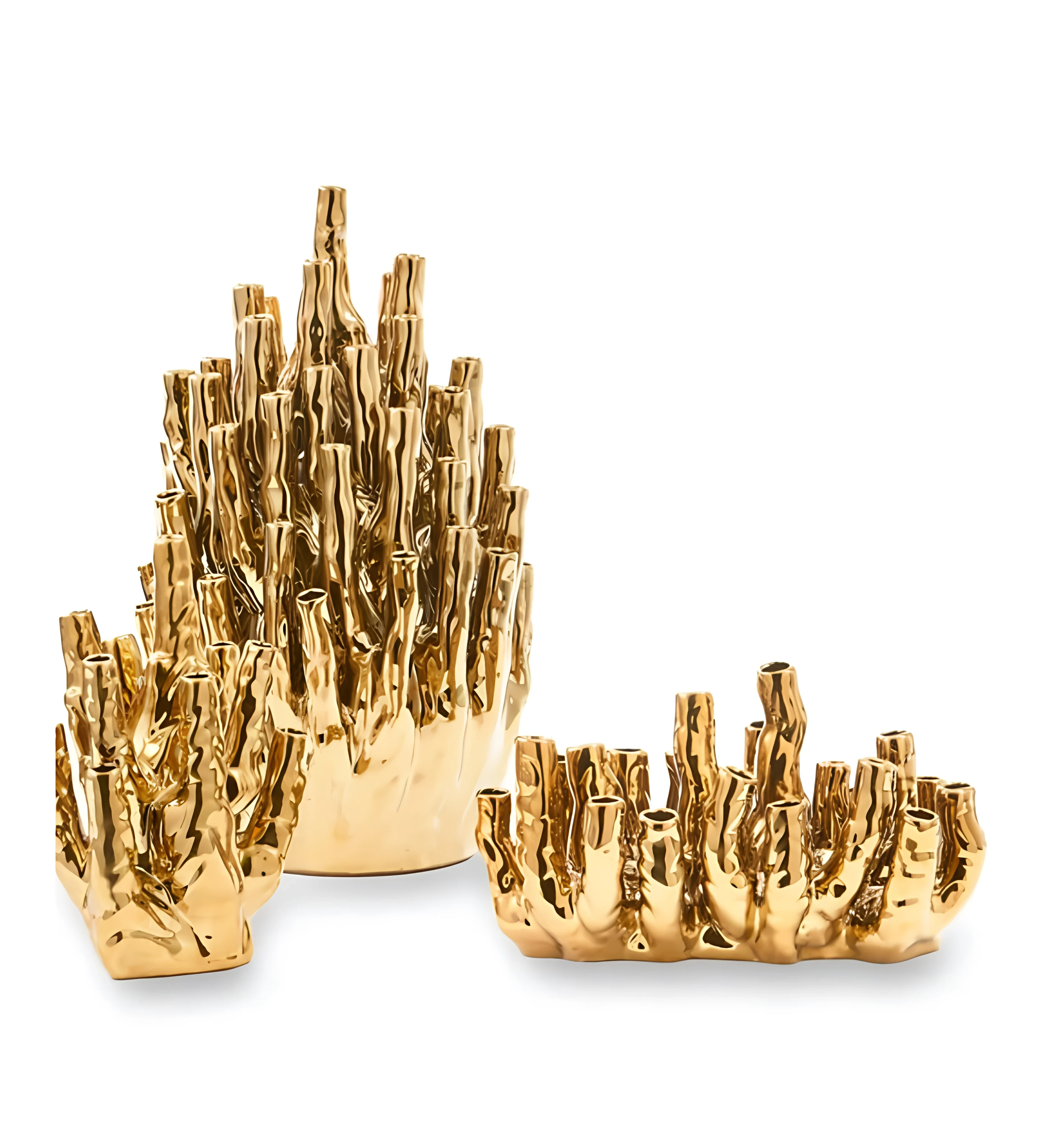 CORAL REEF vase gold