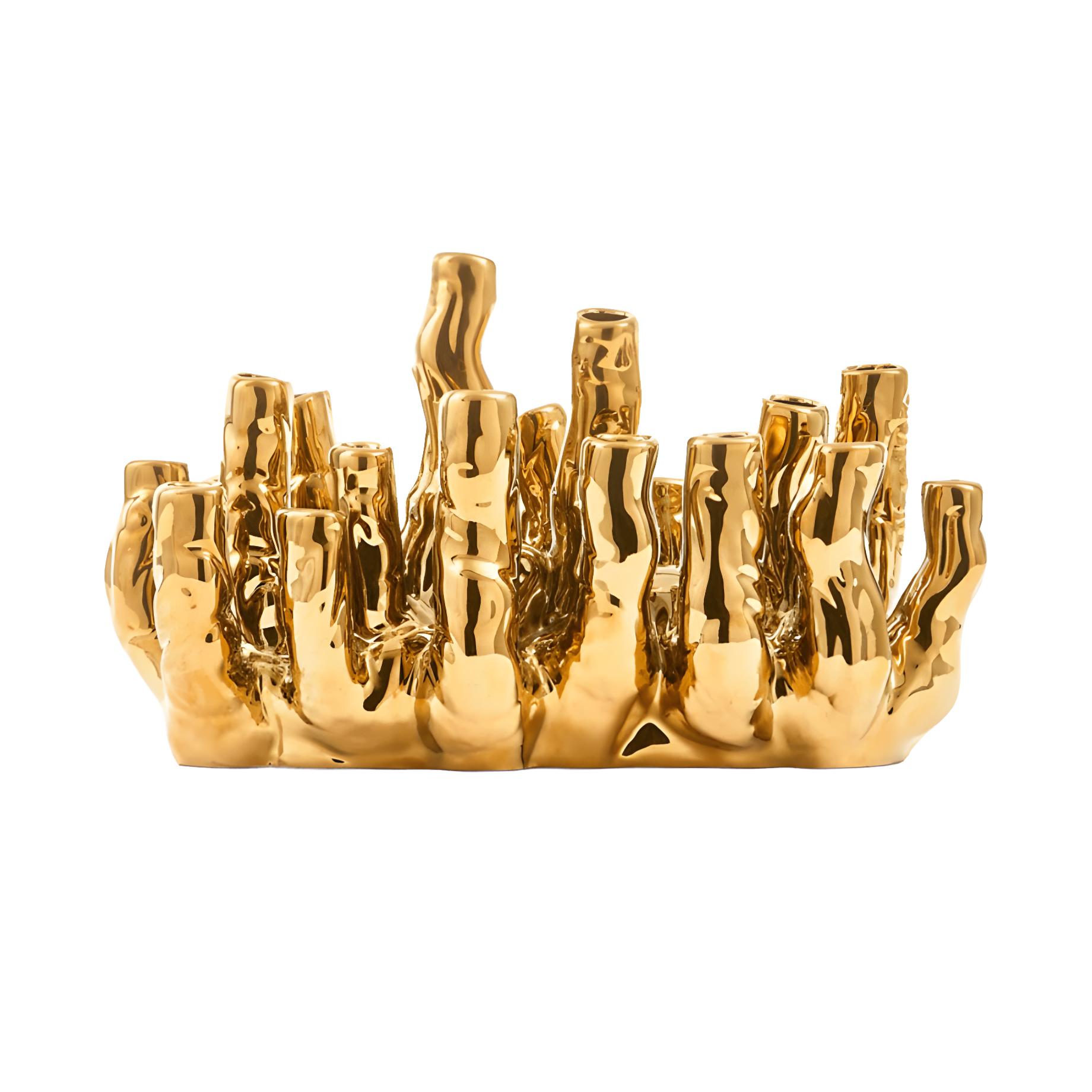 CORAL REEF vase gold