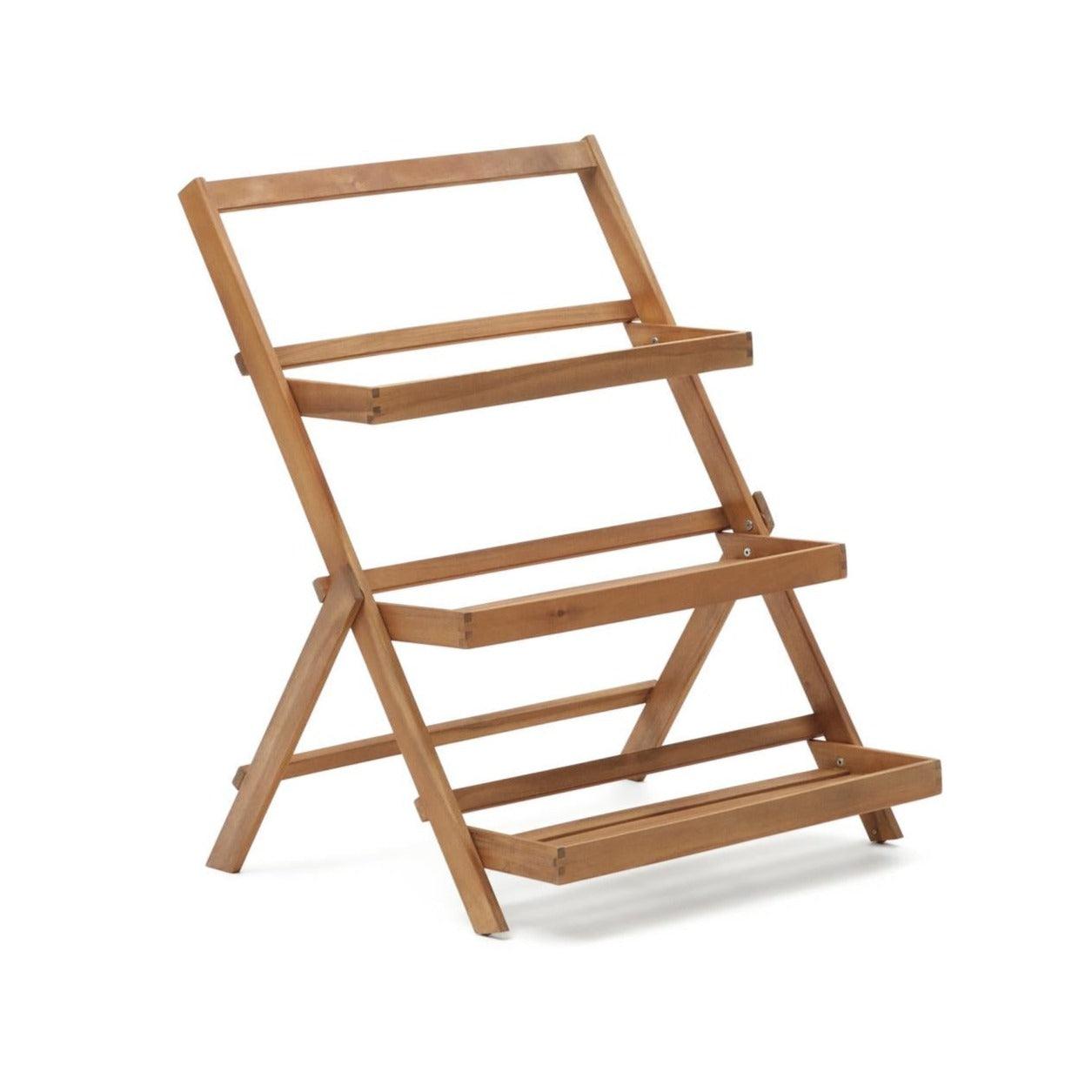 Regał ogrodowy jednostronny VICTORA lite drewno akacjowe La Forma Eye on Design