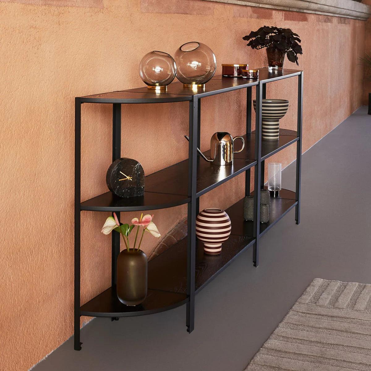 Regał OMNI LOW DOUBLE czarny AYTM Eye on Design