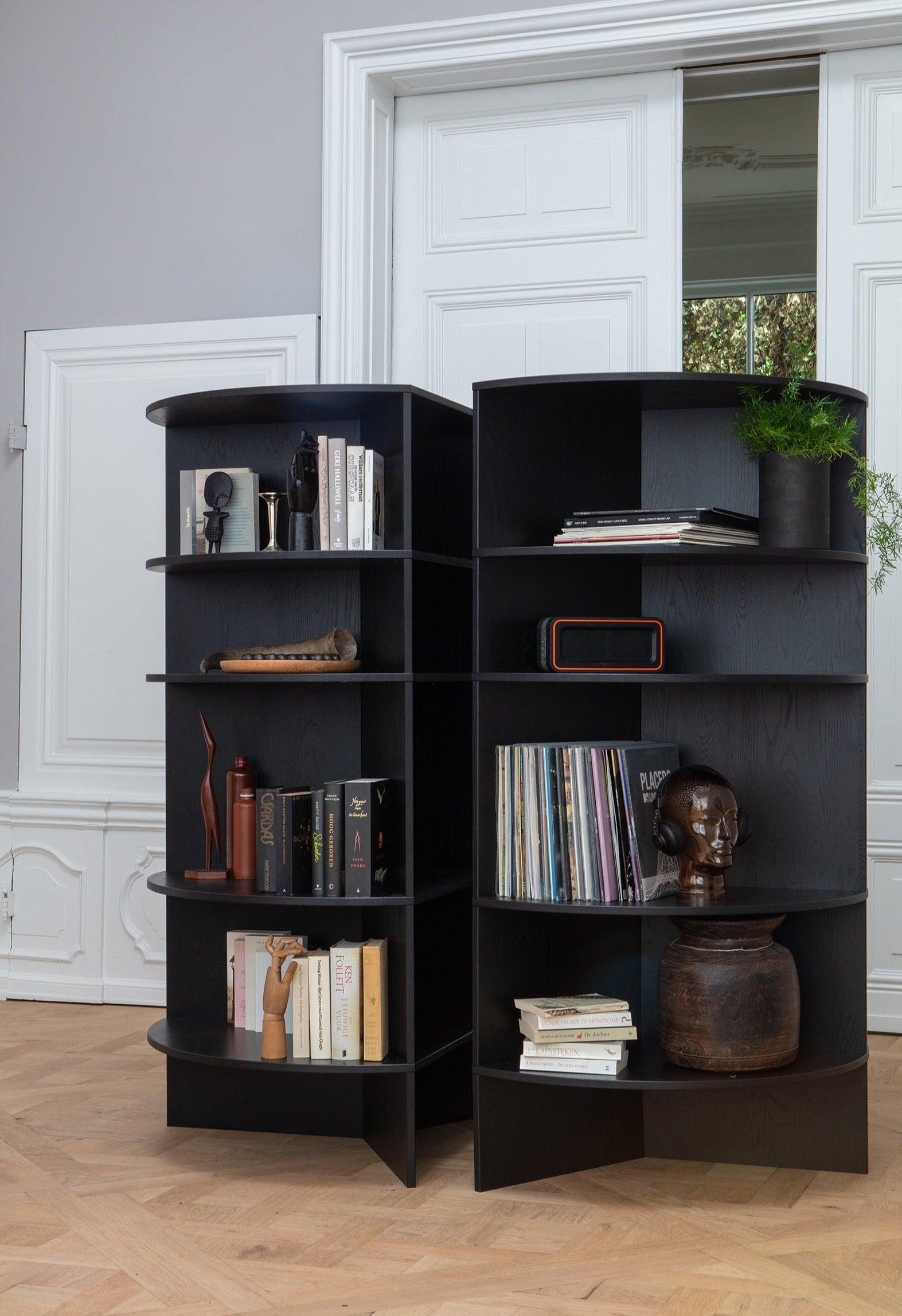 Regał TRIAN czarny Woood Exclusive Eye on Design