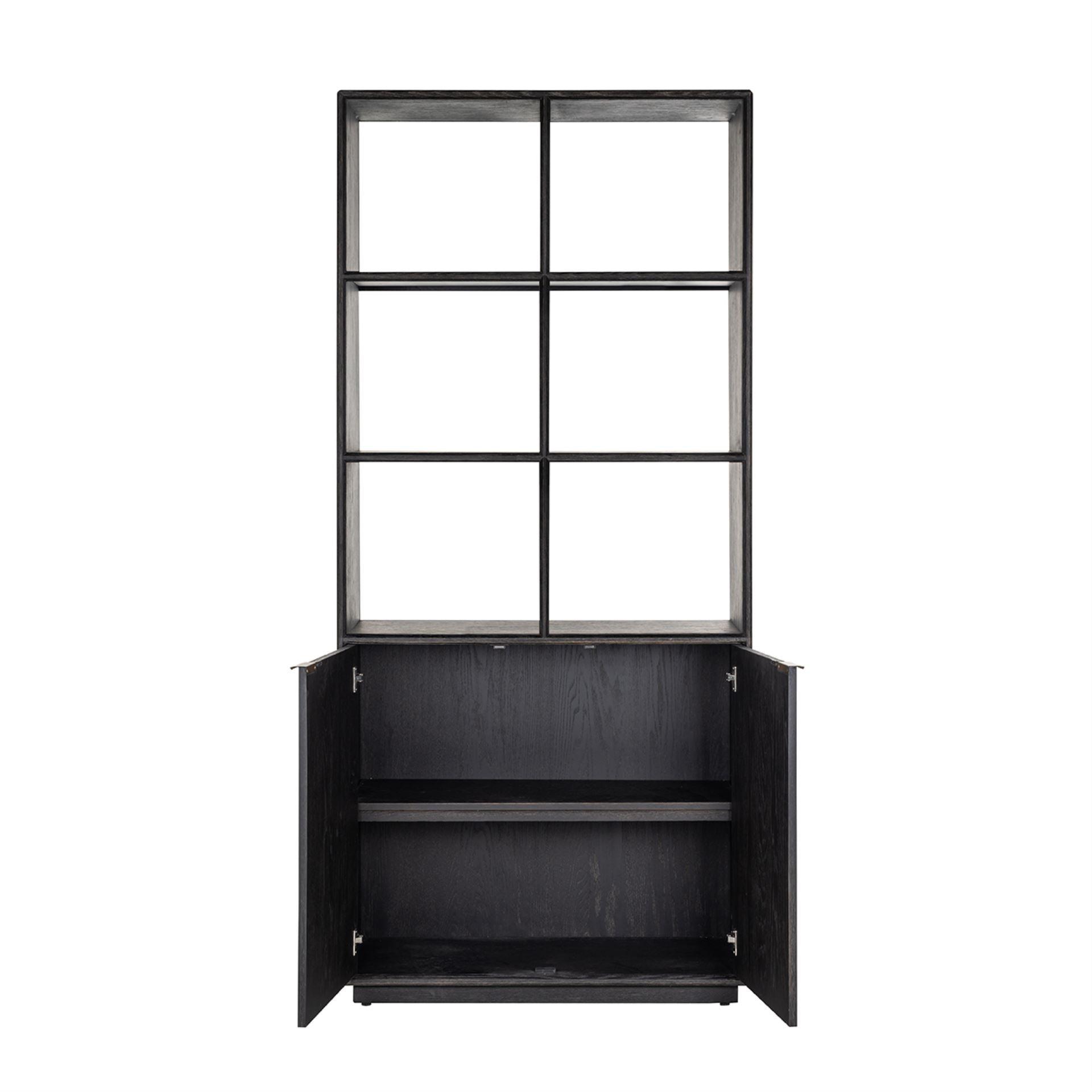 Regał z drzwiczkami BLACKBONE mosiężny Richmond Interiors Eye on Design