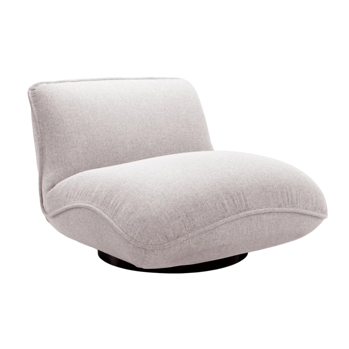 Light Grey Swivel Outdoor Armchair RELAX