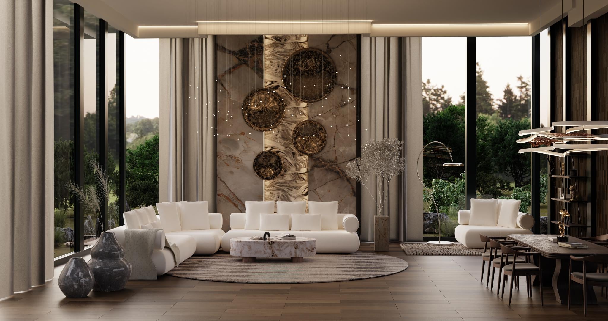 Modulaire rechtse hoekbank CASABLANCA gepersonaliseerd