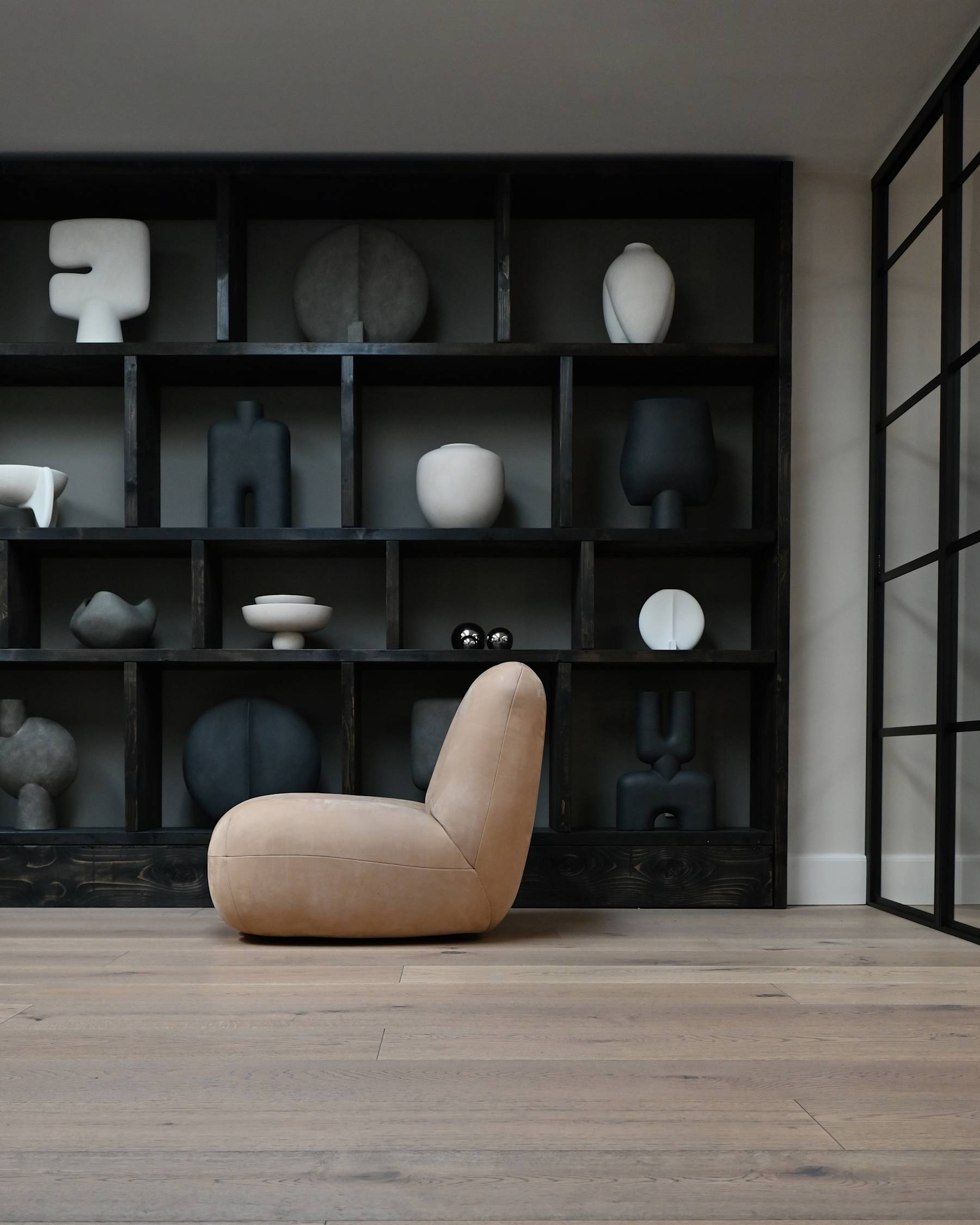 TOE Armchair Beige Nubuck Leather