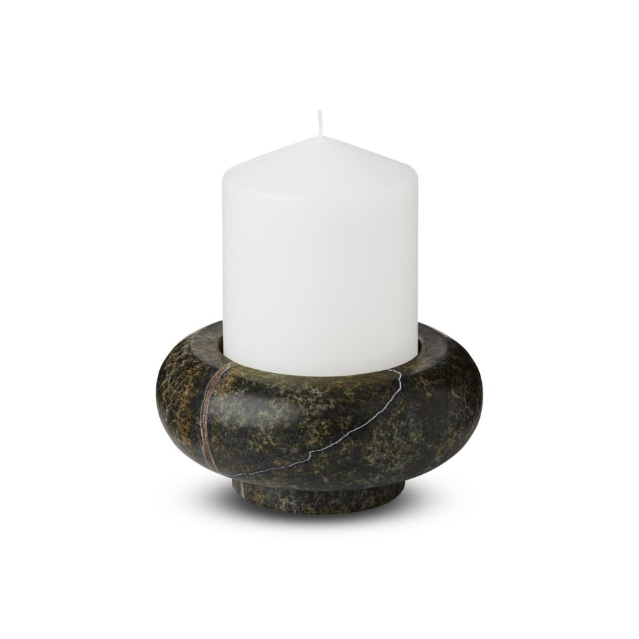Świecznik STONE zielony marmur – Tom Dixon