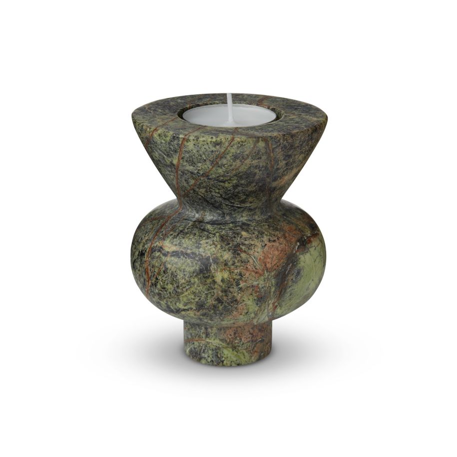 Świecznik STONE zielony marmur – Tom Dixon