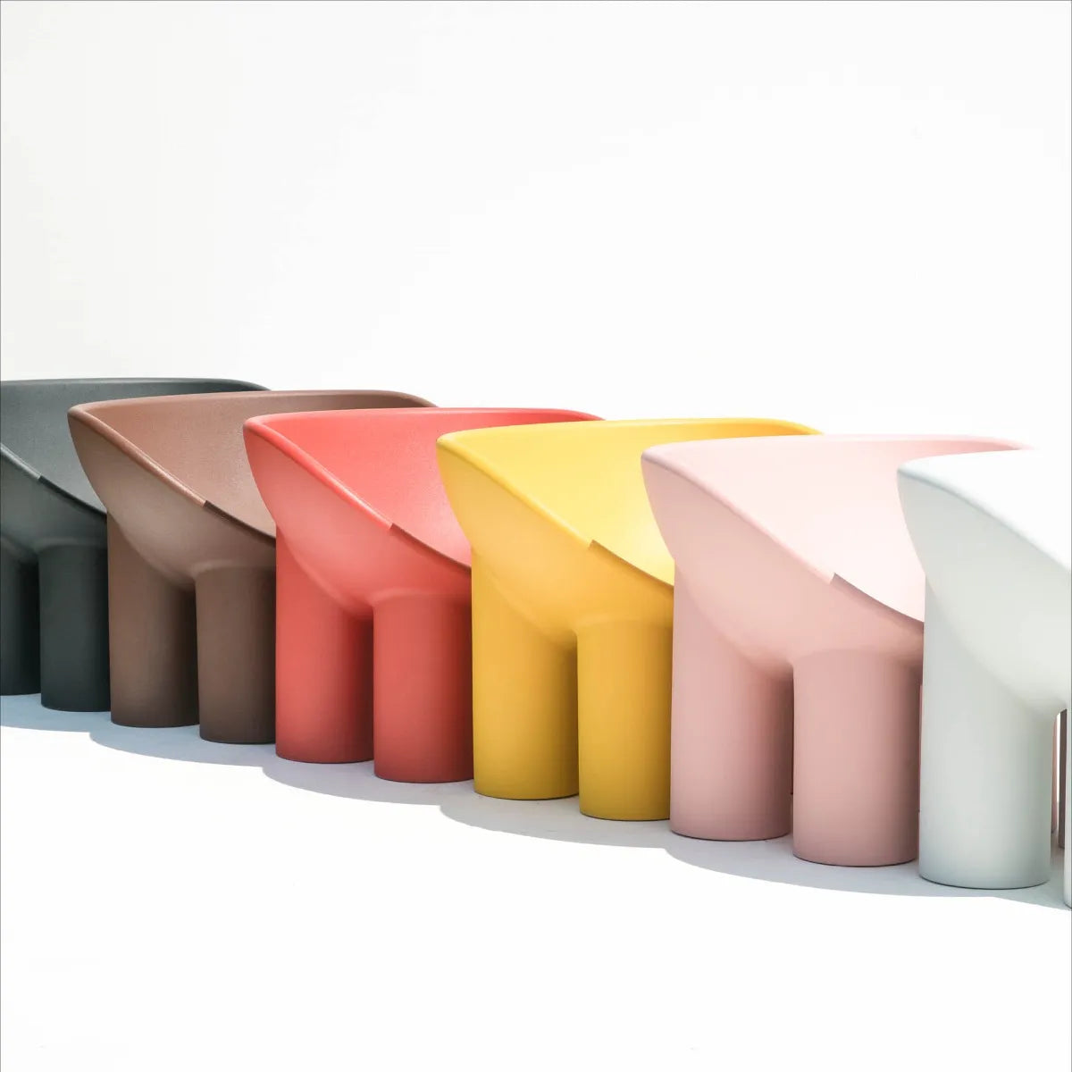 Rosa Poly -Poly -Sessel